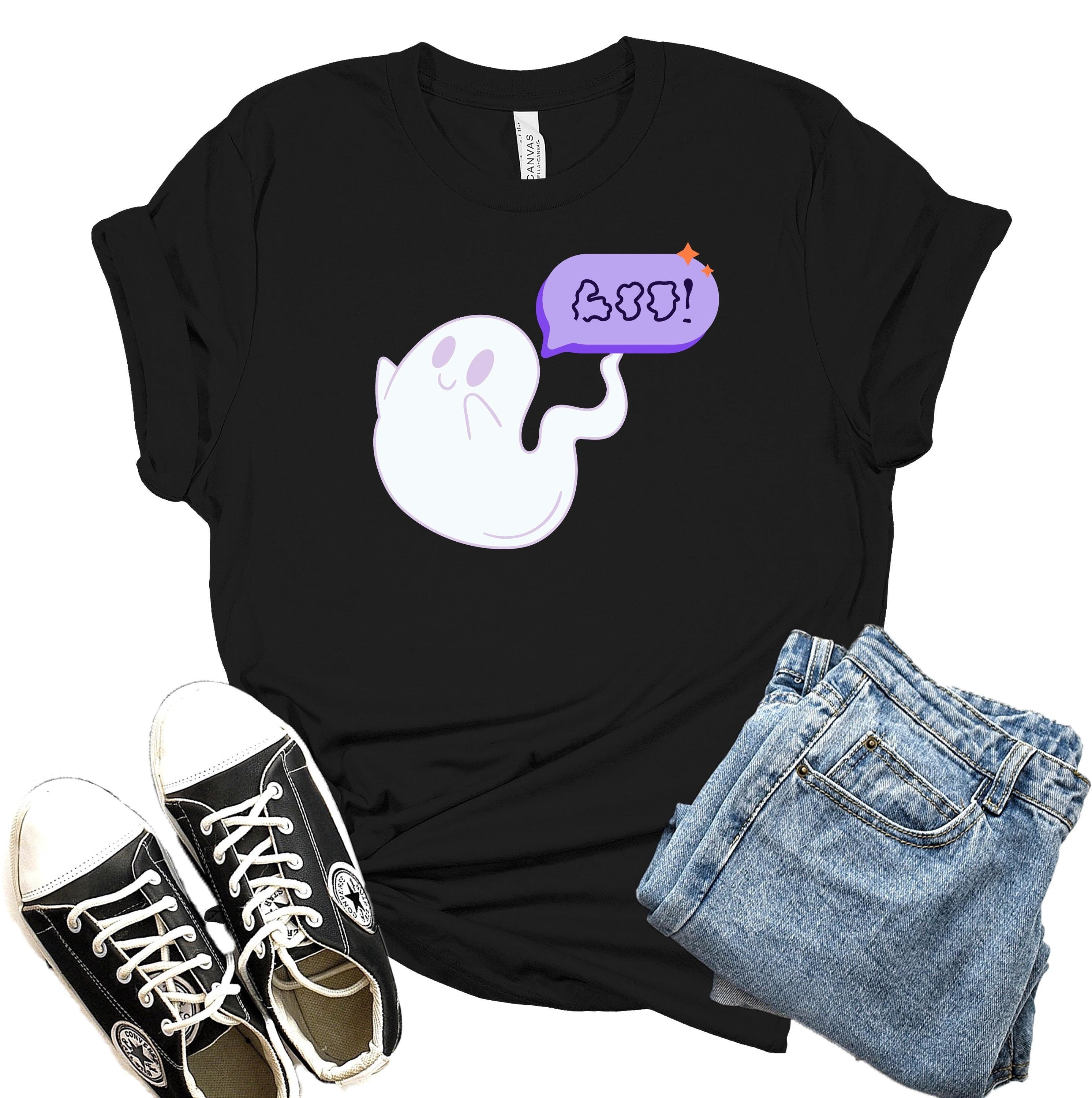 Halloween cute boo ghost shirt, Spooky Season Shirt, Fall Shirt, Halloween Gift, halloween ghost shirt, halloween ghost