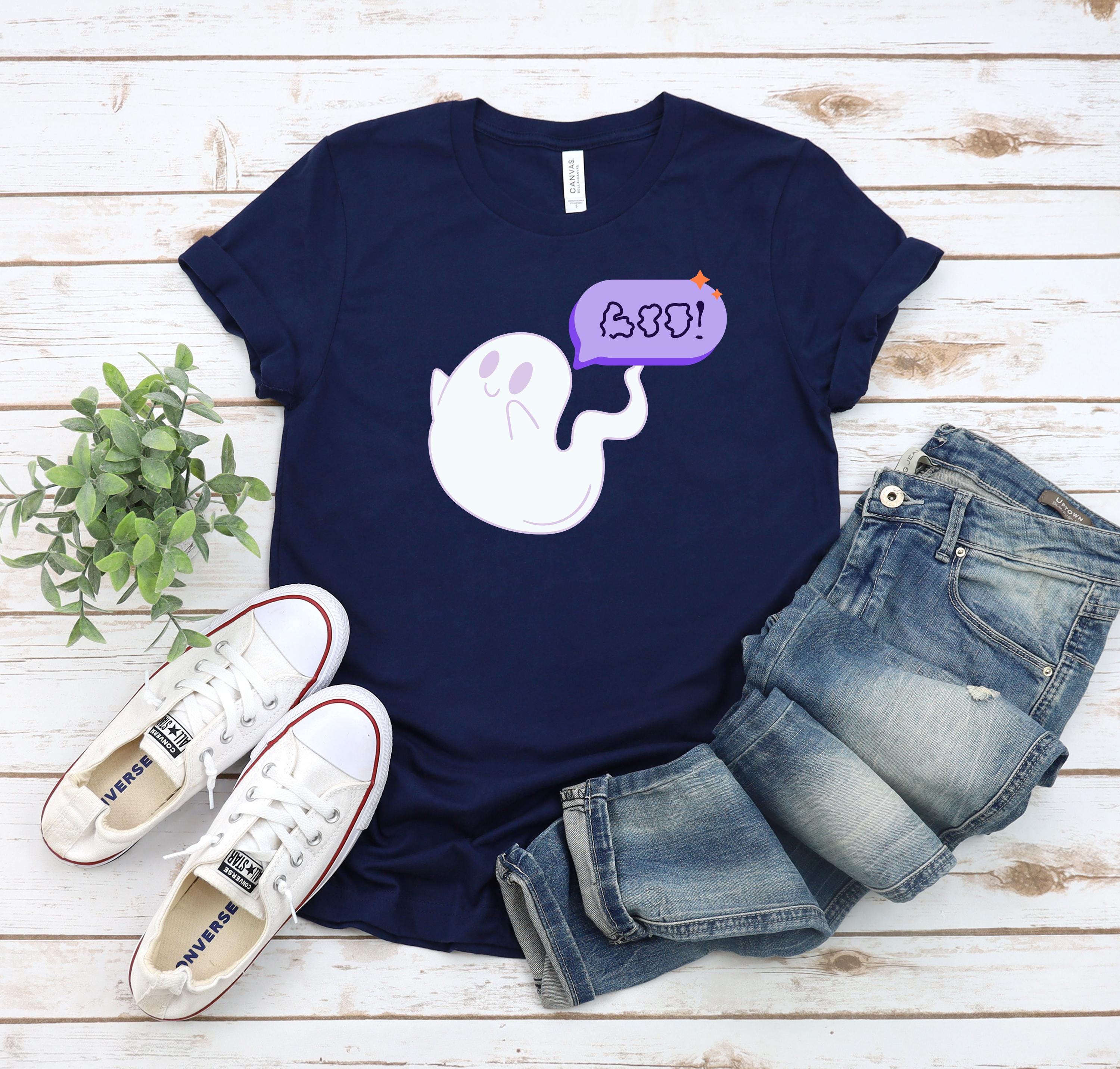 Halloween cute boo ghost shirt, Spooky Season Shirt, Fall Shirt, Halloween Gift, halloween ghost shirt, halloween ghost
