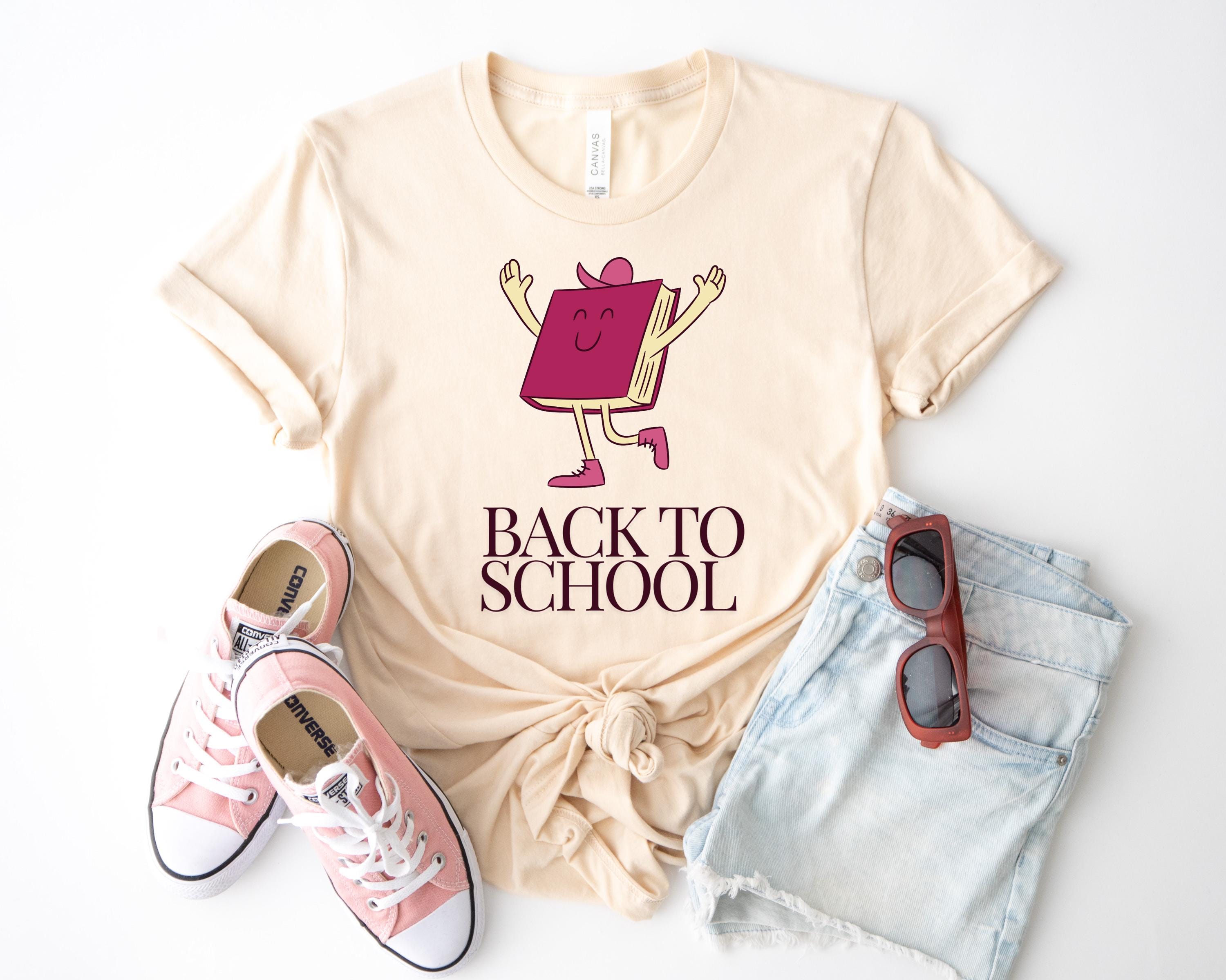 happy book back to school shirt, School Shirt, Cute First Day of School Tee, Adult and Youth Shirt, School Vibe Shirt
