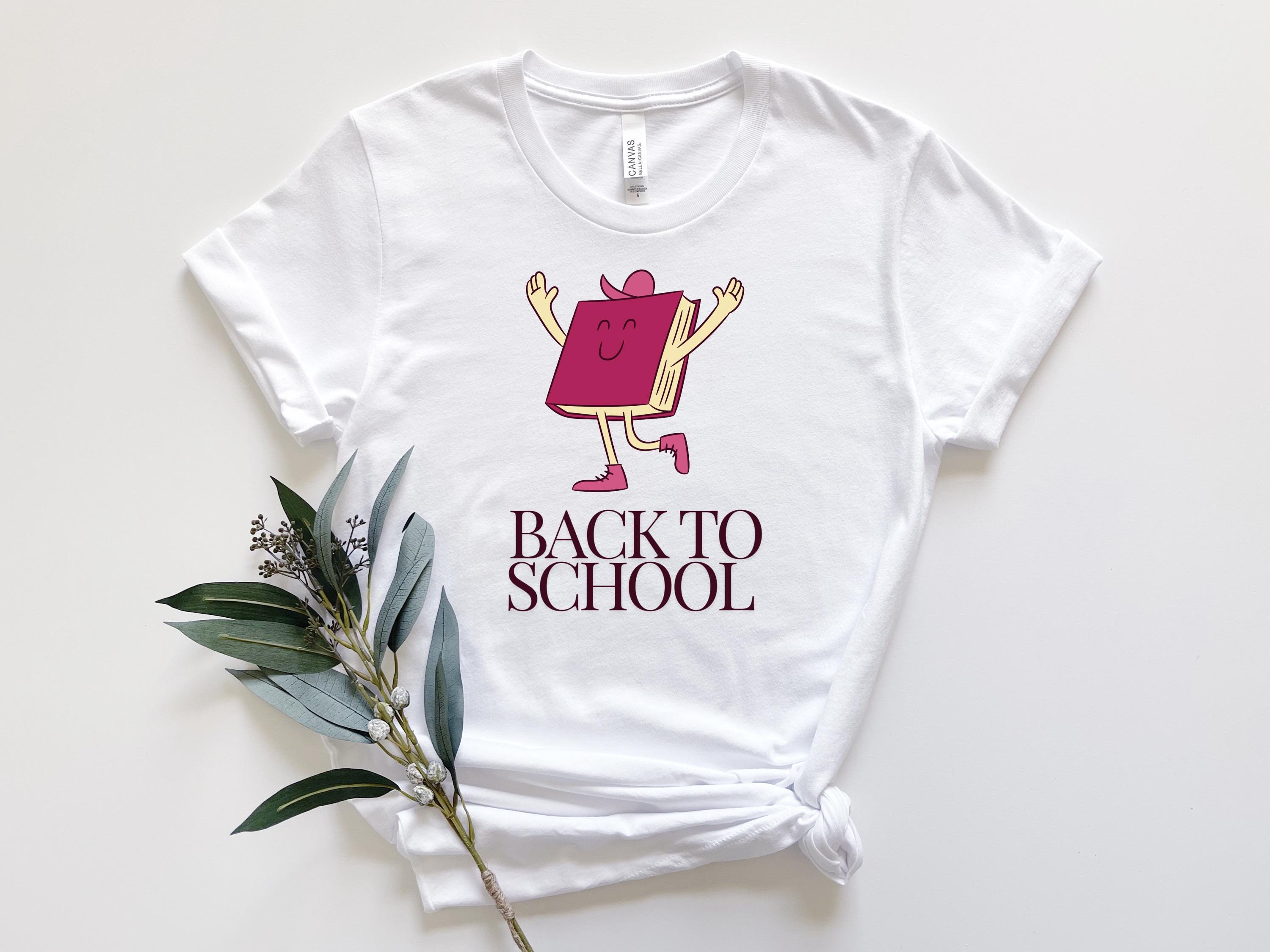 happy book back to school shirt, School Shirt, Cute First Day of School Tee, Adult and Youth Shirt, School Vibe Shirt