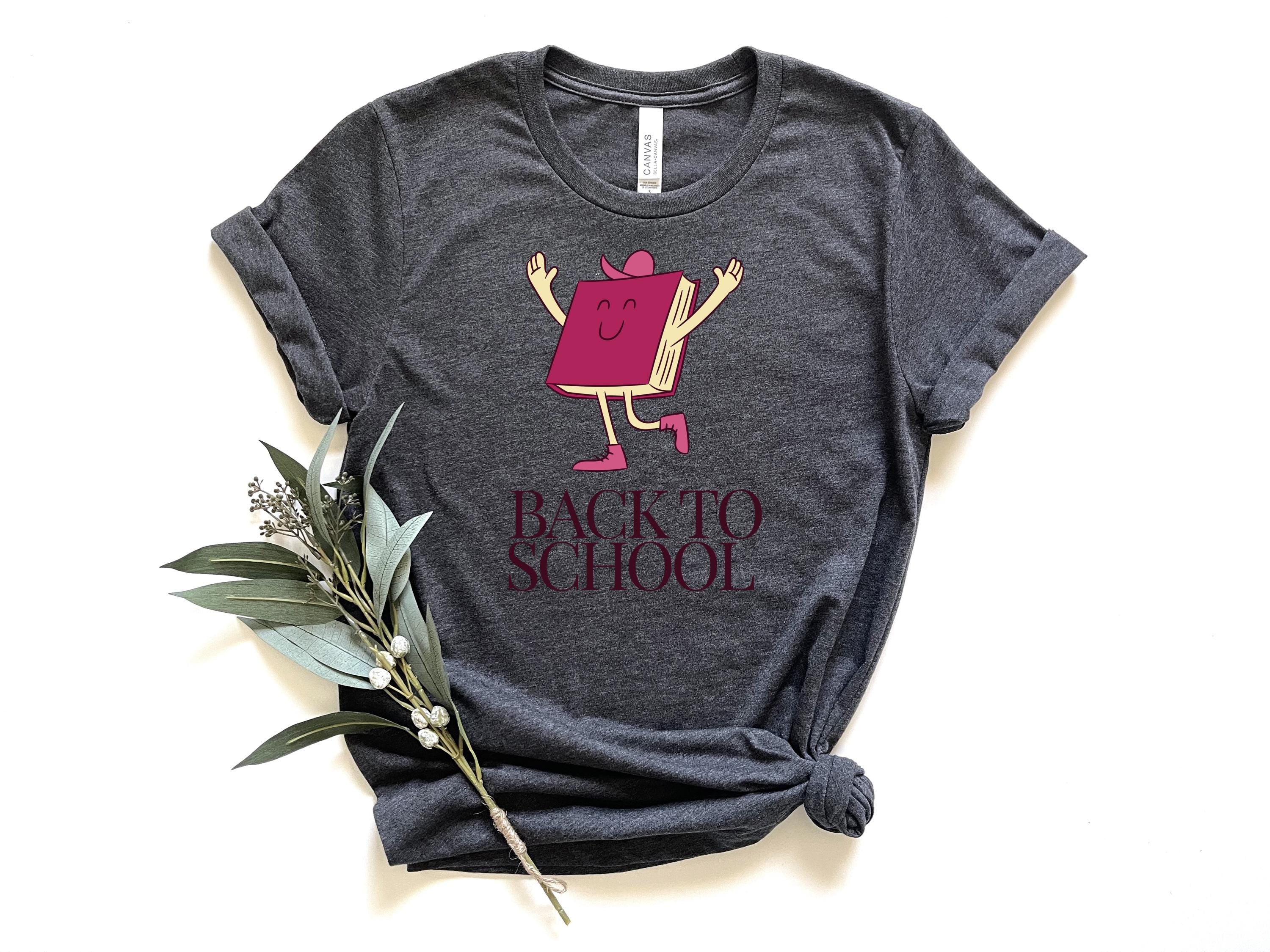 happy book back to school shirt, School Shirt, Cute First Day of School Tee, Adult and Youth Shirt, School Vibe Shirt