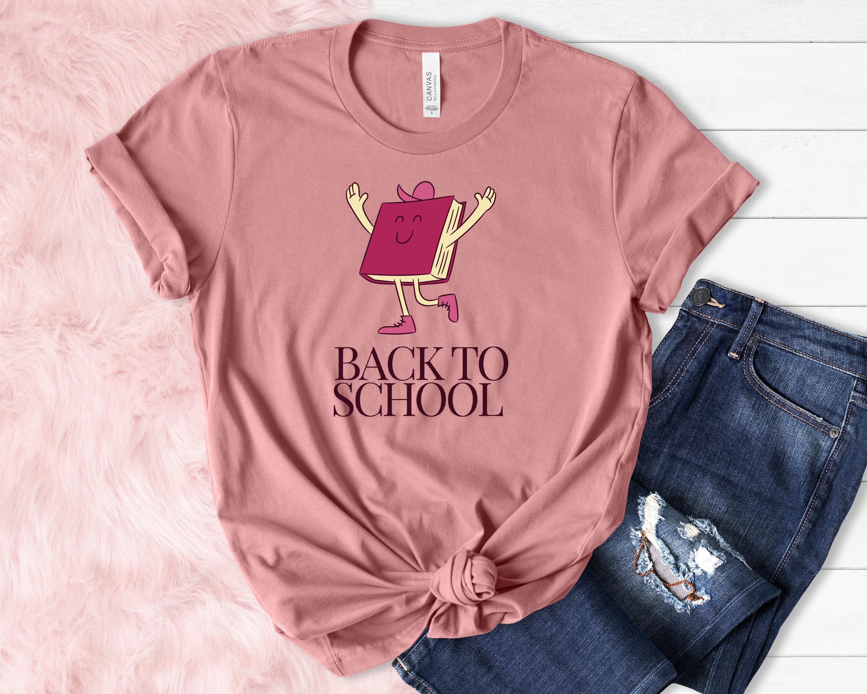 happy book back to school shirt, School Shirt, Cute First Day of School Tee, Adult and Youth Shirt, School Vibe Shirt