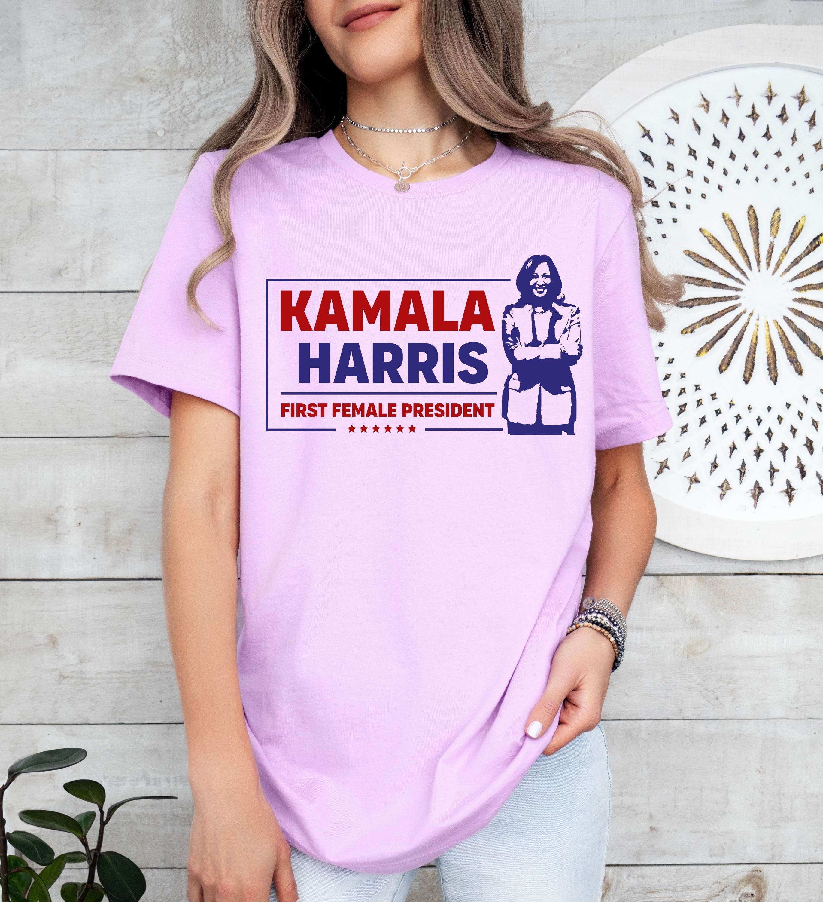 First female president Kamala Harris ,Madam President Shirt, President Harris 24, Democrat Tee, Election Shirt, Vote For Harris