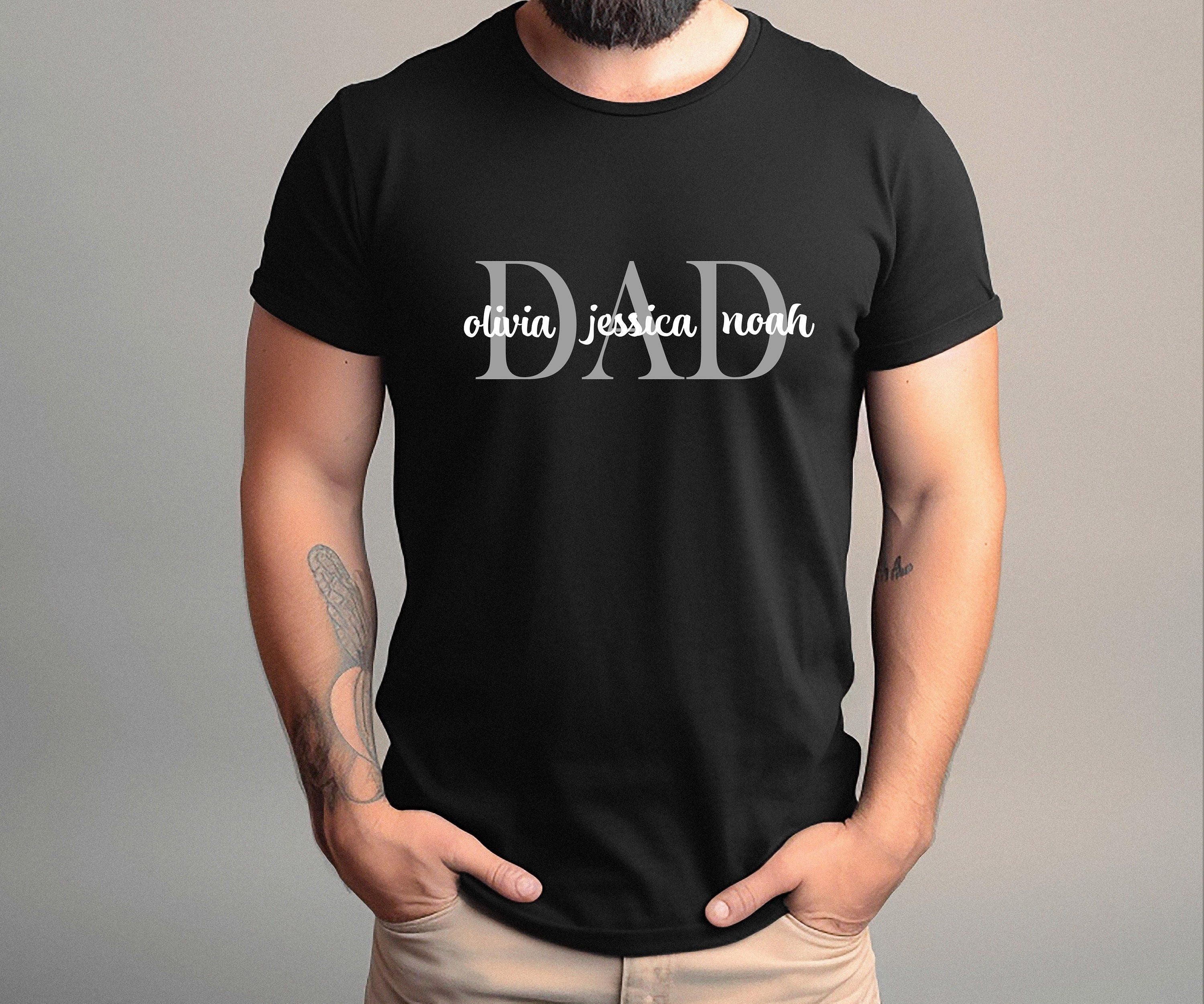 Custom Dad Shirt With Kids Names  Custom Dad Shirt  Personalized Shirt For Dad Father's Day Shirt  New Dad Gift Birthday Gift Dad