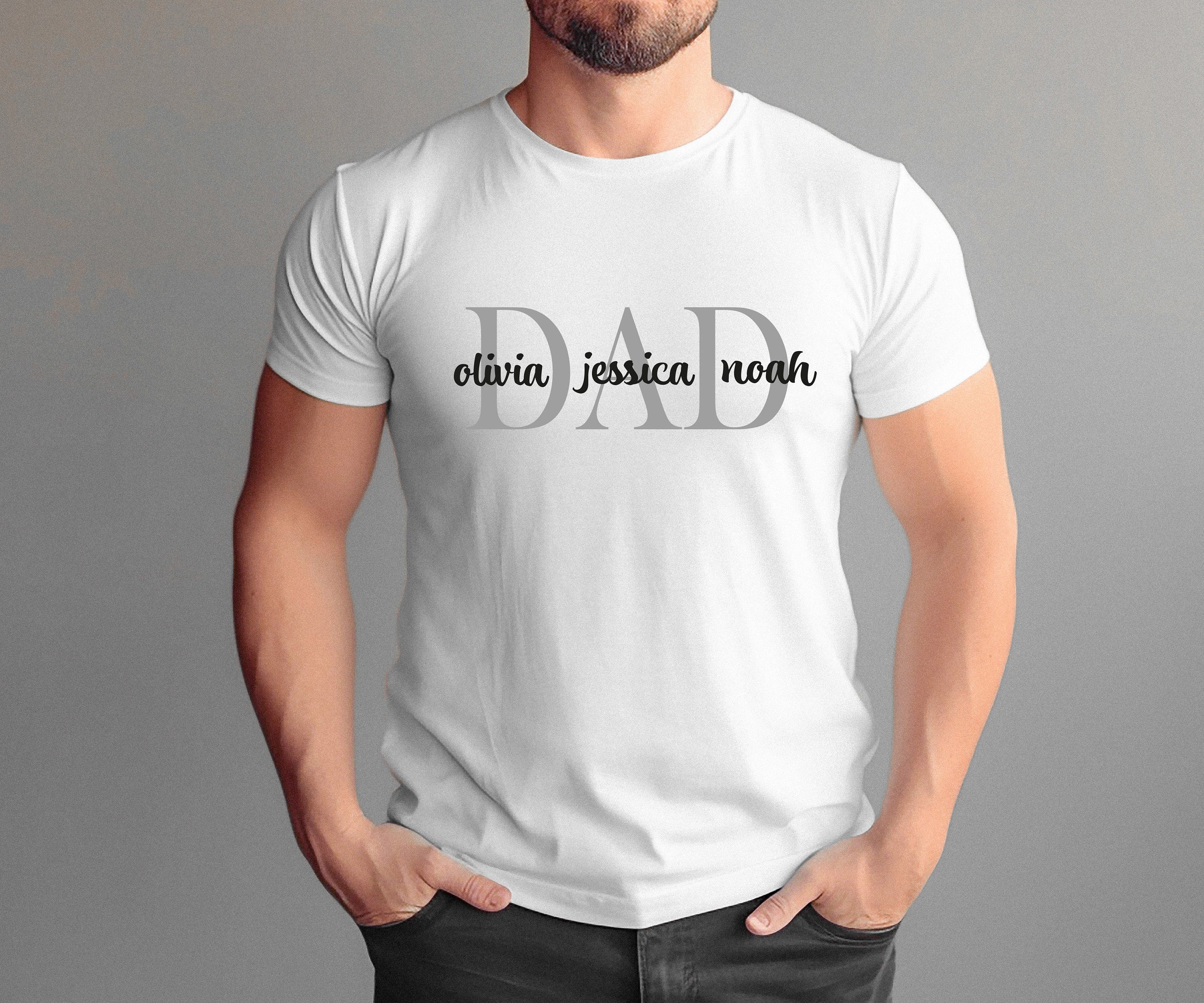 Custom Dad Shirt With Kids Names  Custom Dad Shirt  Personalized Shirt For Dad Father's Day Shirt  New Dad Gift Birthday Gift Dad
