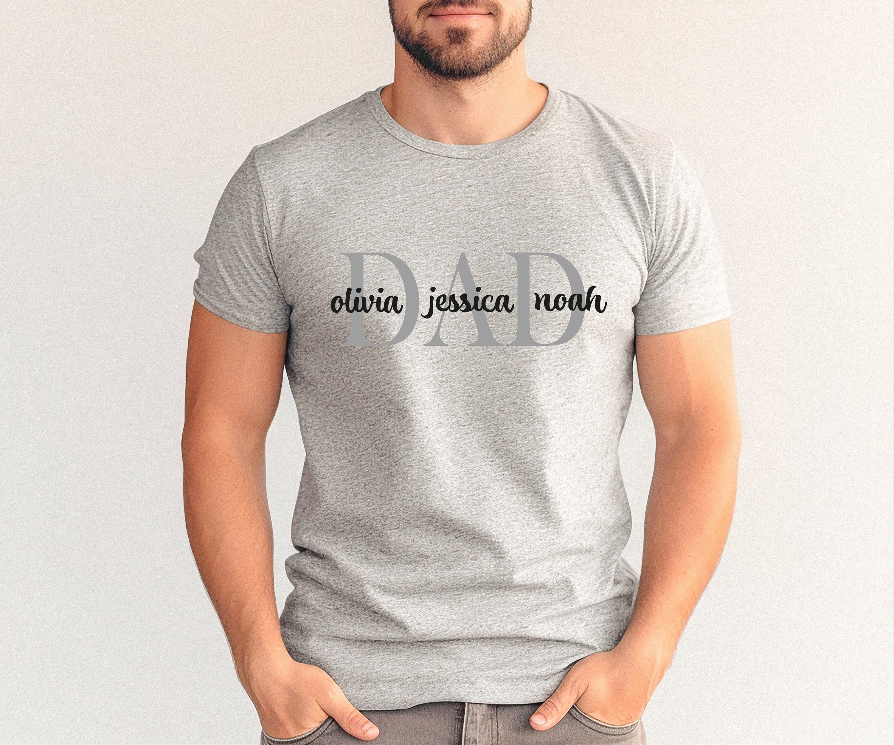 Custom Dad Shirt With Kids Names  Custom Dad Shirt  Personalized Shirt For Dad Father's Day Shirt  New Dad Gift Birthday Gift Dad