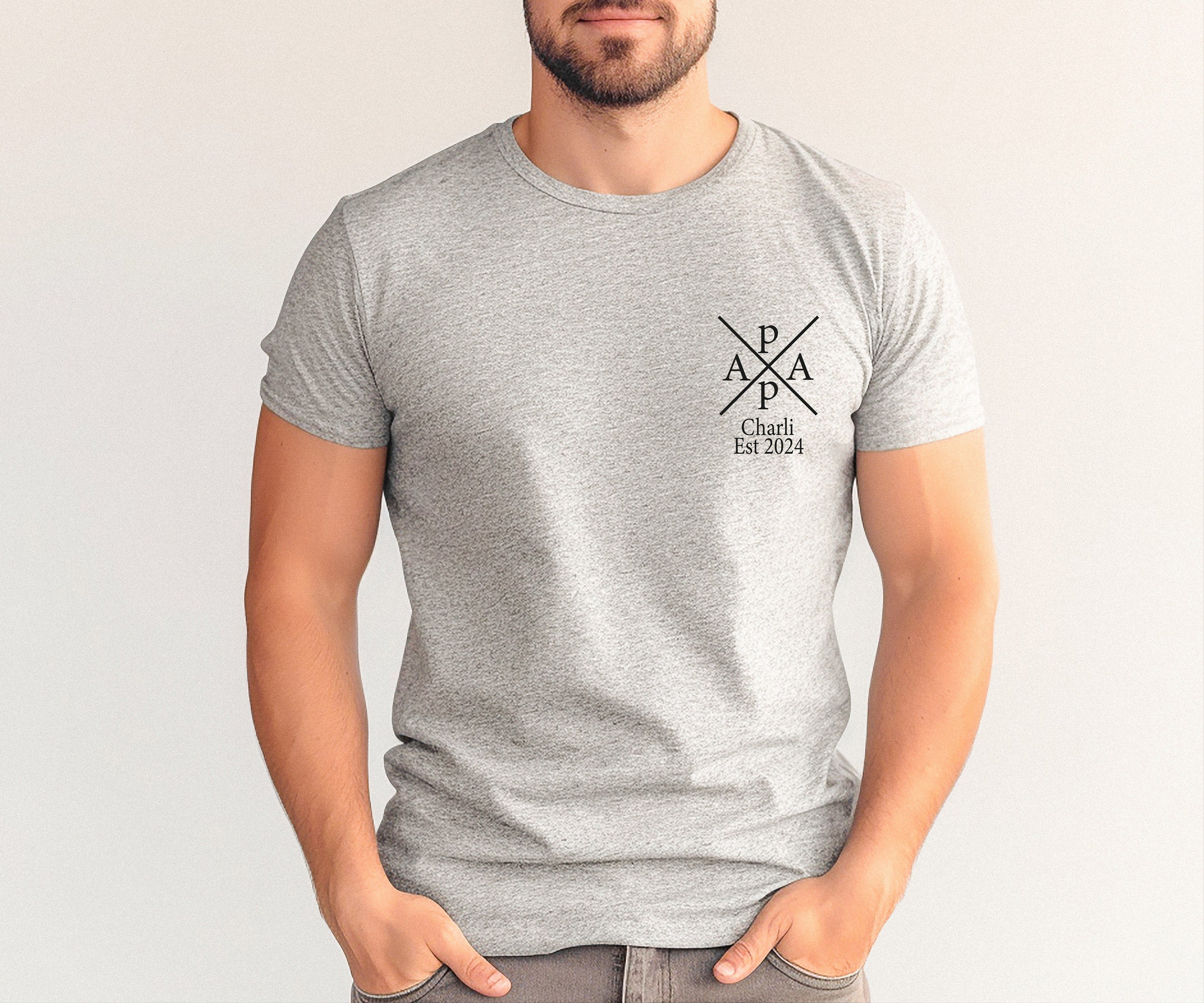 Papa and child names t-shirt, Custom Daddy Shirt 2024, Papa and Child sweatshirt, Father's Day Shirt, New Dad Shirt, best dad T-Shirt, Papa