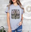 Make America Cowboy Again Western Rodeo Shirt, Cowboy Shirt, Bucking Bronco, July 4th Tee, America Shirt, Patriotic Shirt, Western Shirt