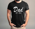 Custom Dad Est Year Children Names On Sleeve Shirt, Personalized Father's Day Shirt, Baby Announcement Tee Dad, Gift For New Dad