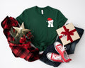 Your Letter Christmas Hat Shirt, Christmas Season Shirt , Personal Shirt, This The Season Christmas Shirt, Christmas Crewneck Colorful Shirt