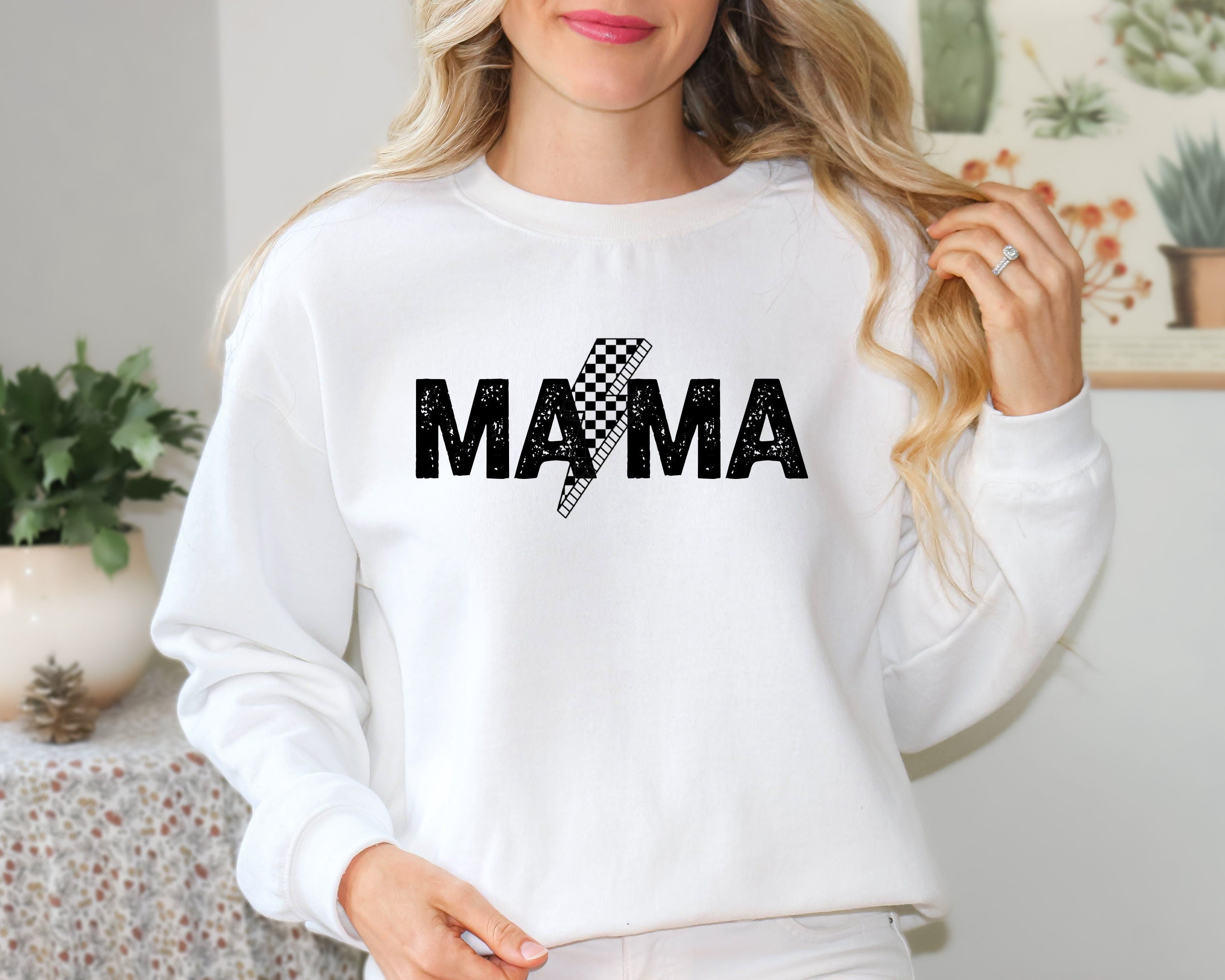 Retro Mama Sweatshirt,  Mama Shirt, Mom Life Shirt,Girl Mama Shirt, Motherhood Shirt,,Mothers Day Gift Cute Mom Shirt,Mama T-shirt