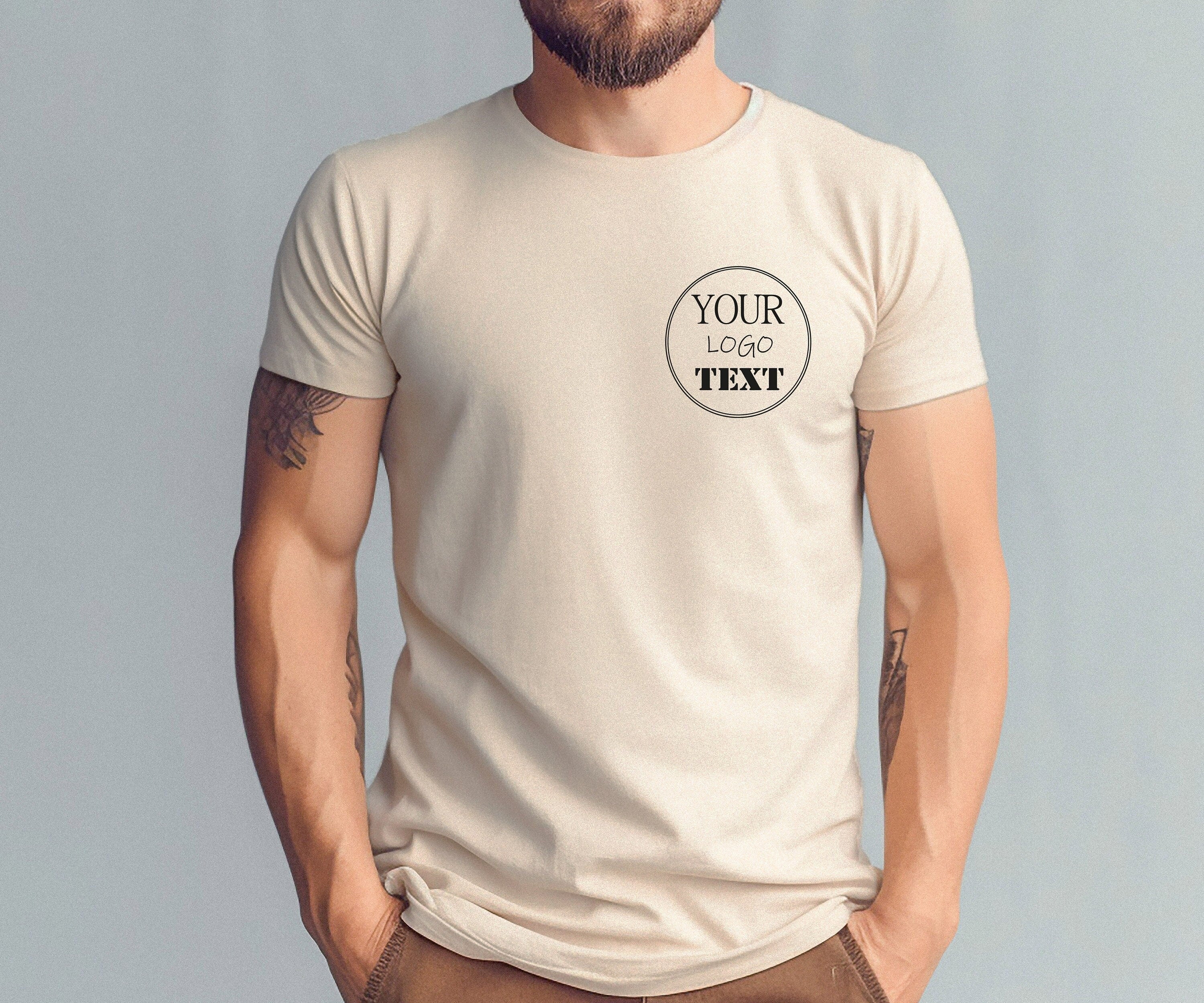 Bella Canvas Your Text Shirt, Colorful Logo Shirt, Brand Logo Shirt, Add your Own Text, Personal Text Sweatshirt, Custom Branding Logo Shirt