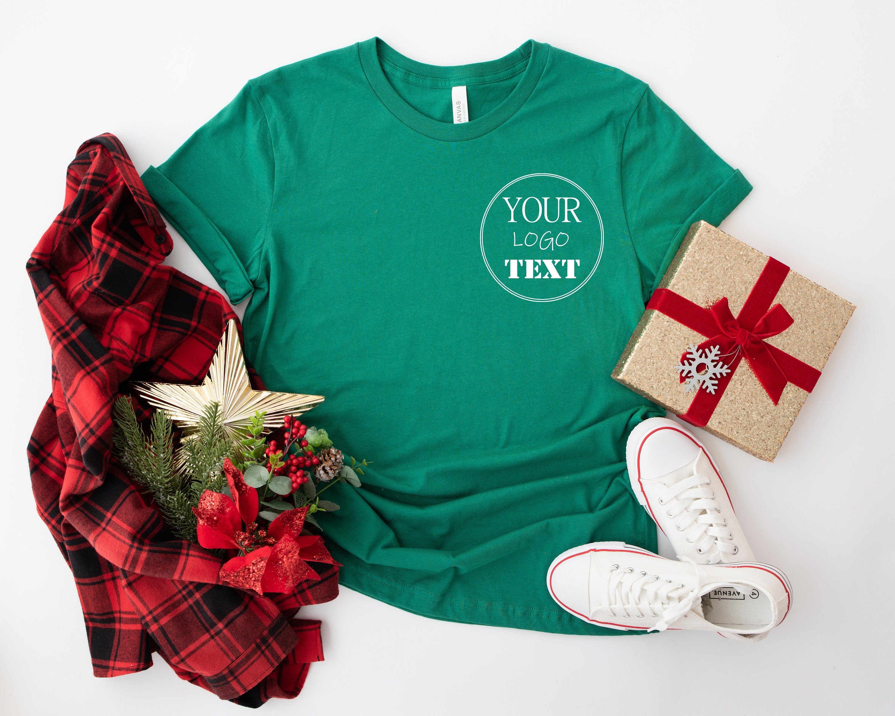 Bella Canvas Your Text Shirt, Colorful Logo Shirt, Brand Logo Shirt, Add your Own Text, Personal Text Sweatshirt, Custom Branding Logo Shirt