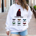 Custom Halloween vampire bat family sweatshirt, Custom sweatshirt, Personalized family Halloween sweatshirt, Spooky custom vampire bat shirt