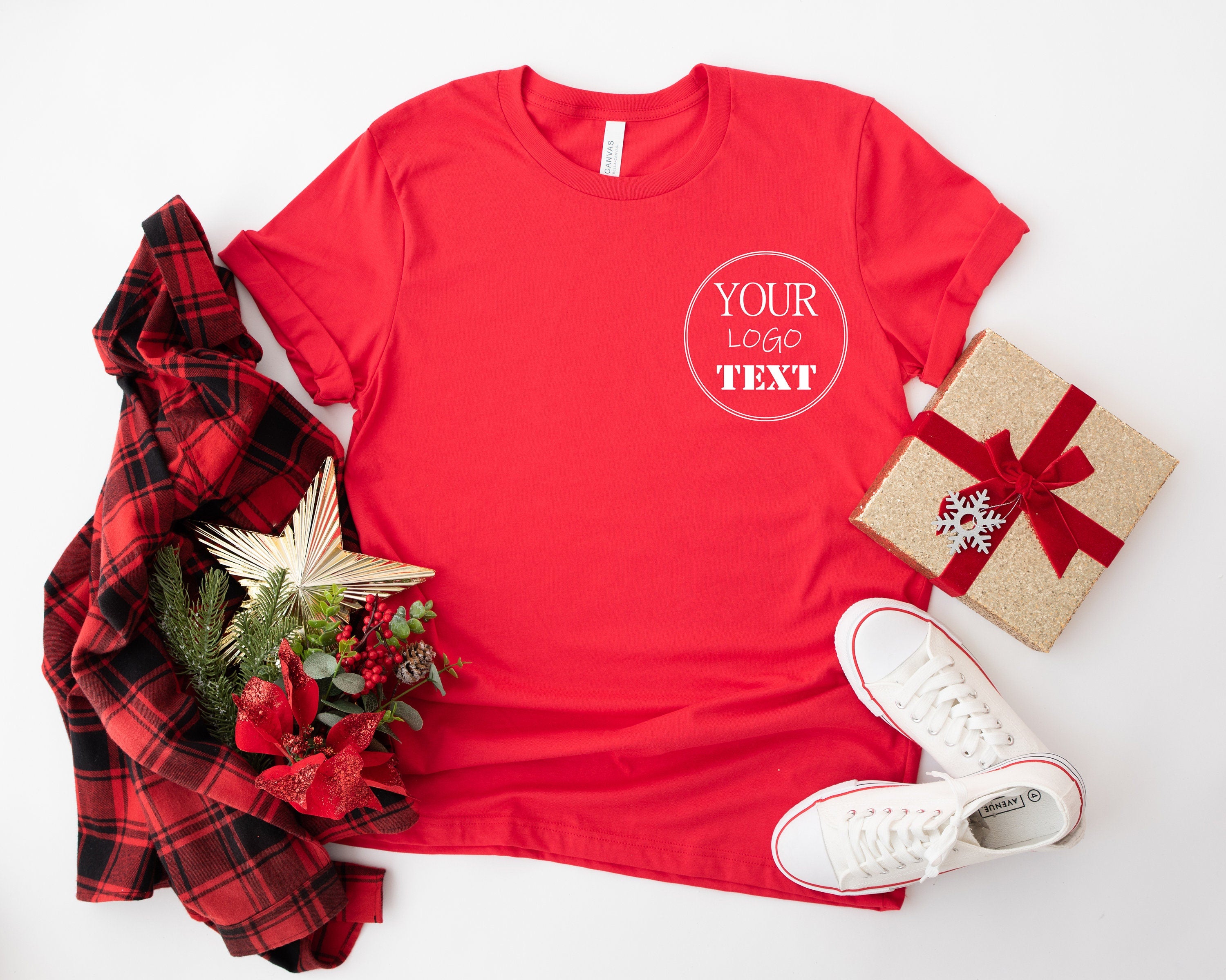 Bella Canvas Your Text Shirt, Colorful Logo Shirt, Brand Logo Shirt, Add your Own Text, Personal Text Sweatshirt, Custom Branding Logo Shirt