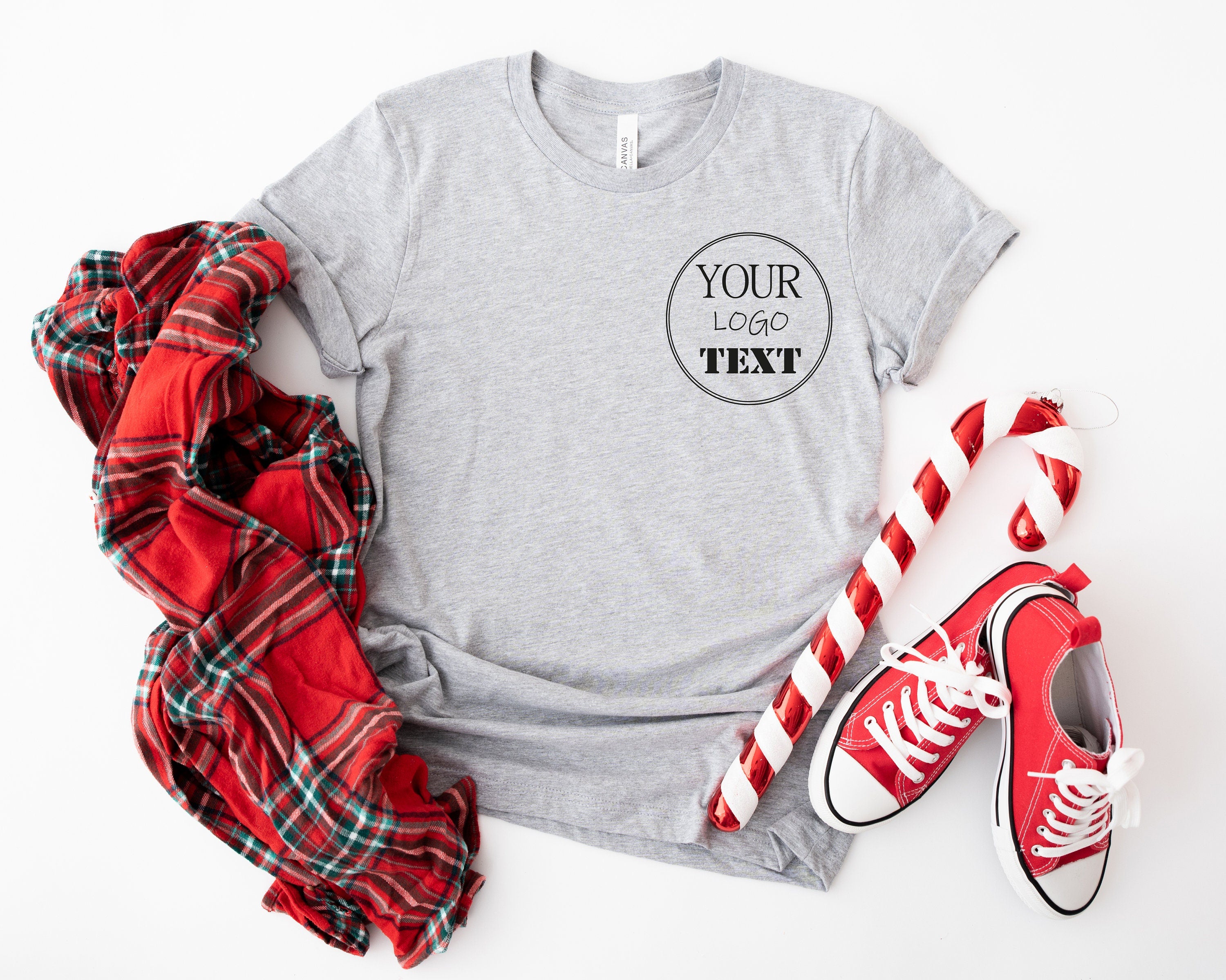 Bella Canvas Your Text Shirt, Colorful Logo Shirt, Brand Logo Shirt, Add your Own Text, Personal Text Sweatshirt, Custom Branding Logo Shirt
