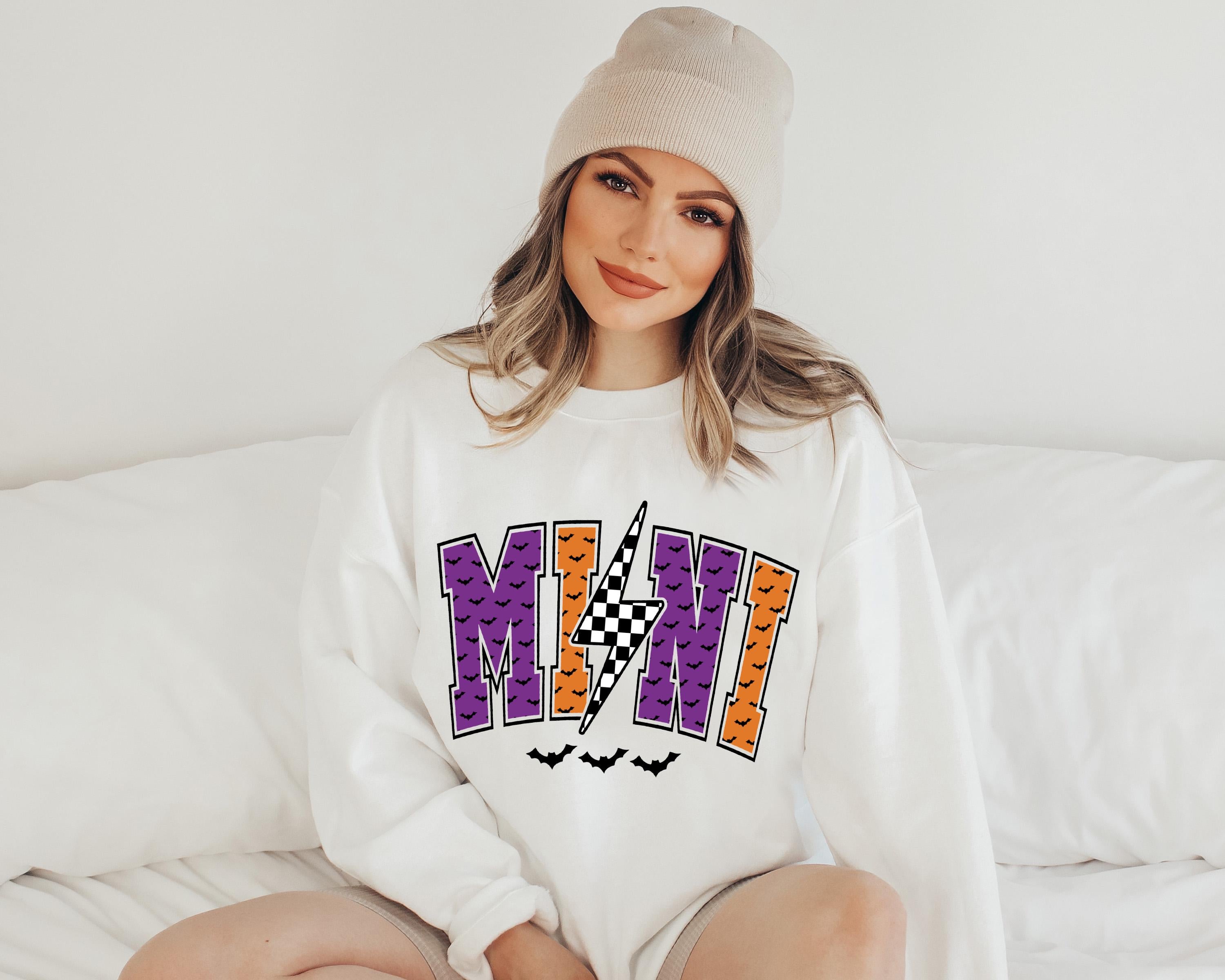 Halloween Mini bat Sweatshirt, Halloween cute mini Sweatshirt, bat Halloween Sweatshirt, Spooky season Sweatshirt, Hallooween gift