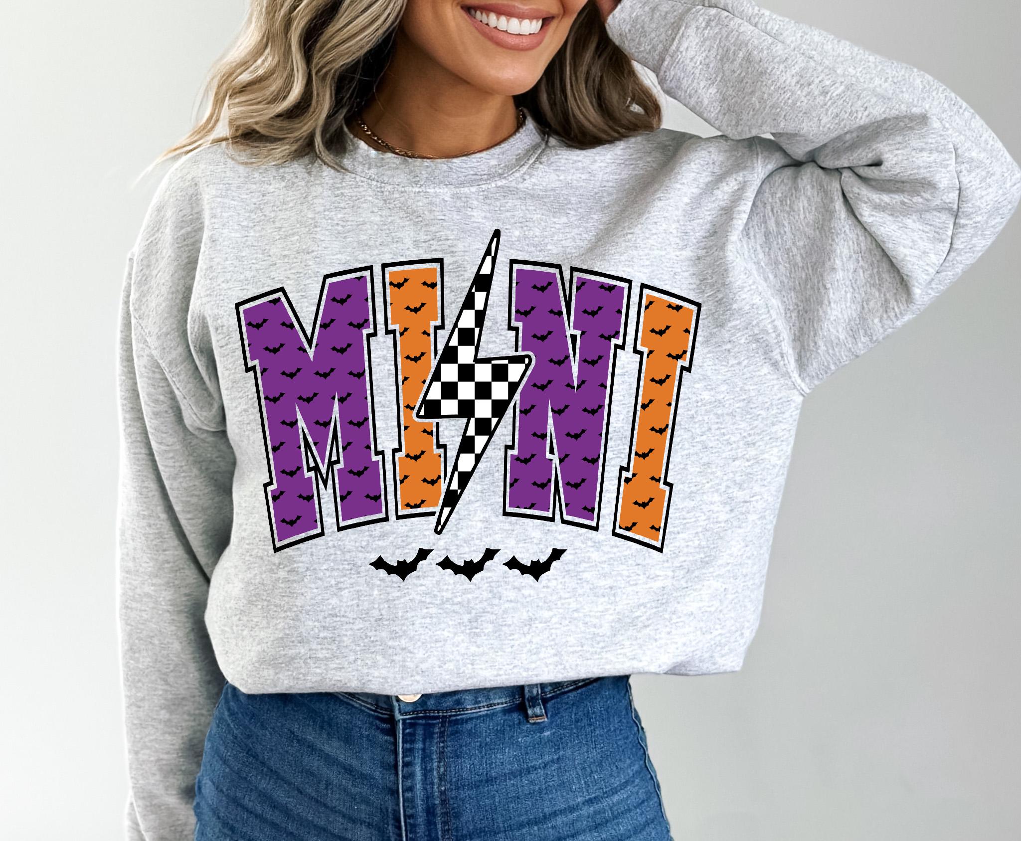 Halloween Mini bat Sweatshirt, Halloween cute mini Sweatshirt, bat Halloween Sweatshirt, Spooky season Sweatshirt, Hallooween gift