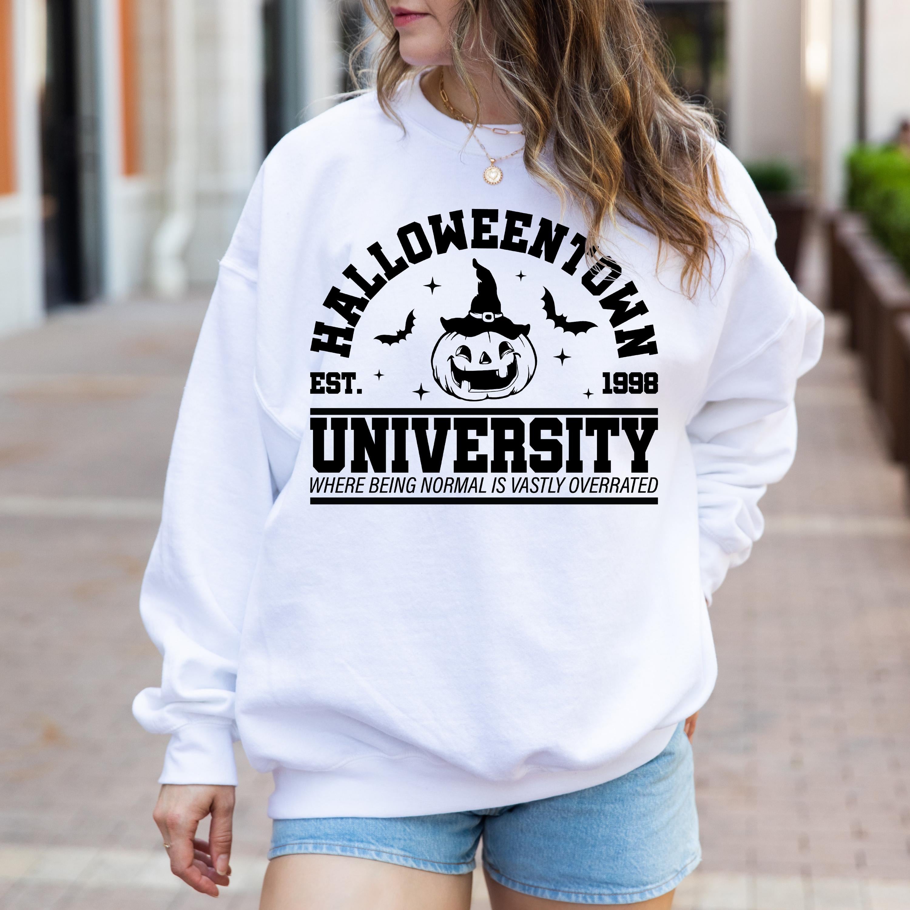 Halloween Town pumpkin University Sweatshirt, Halloweentown 1998 Sweatshirt, Pumpkin Halloween Sweatshirt, Spooky season Sweatshirt