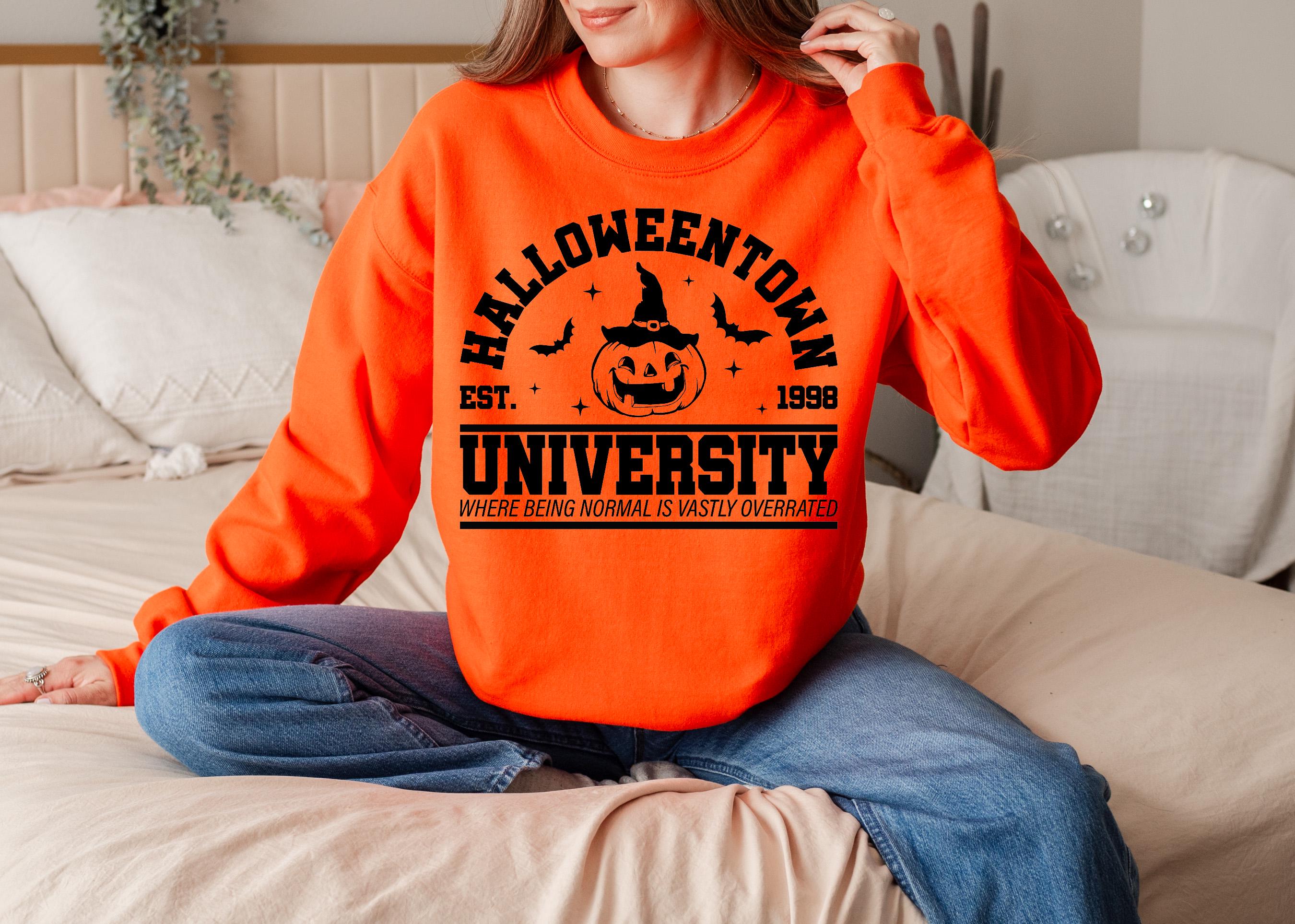 Halloween Town pumpkin University Sweatshirt, Halloweentown 1998 Sweatshirt, Pumpkin Halloween Sweatshirt, Spooky season Sweatshirt
