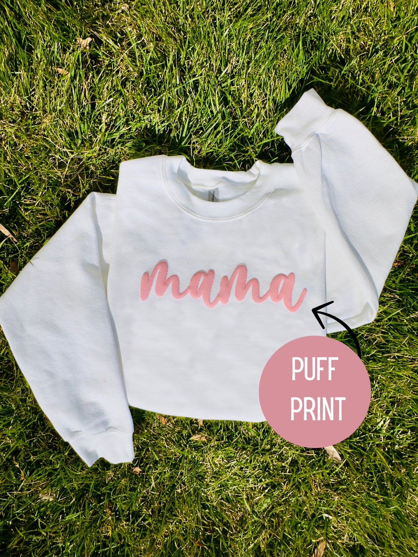 Embossed Mama Sweatshirt, Puff Print Mama Sweatshirt, Personalized Puff Sweatshirt, Mom Birthday Gift Idea, Cute Mama Shirt, New Mom Gift