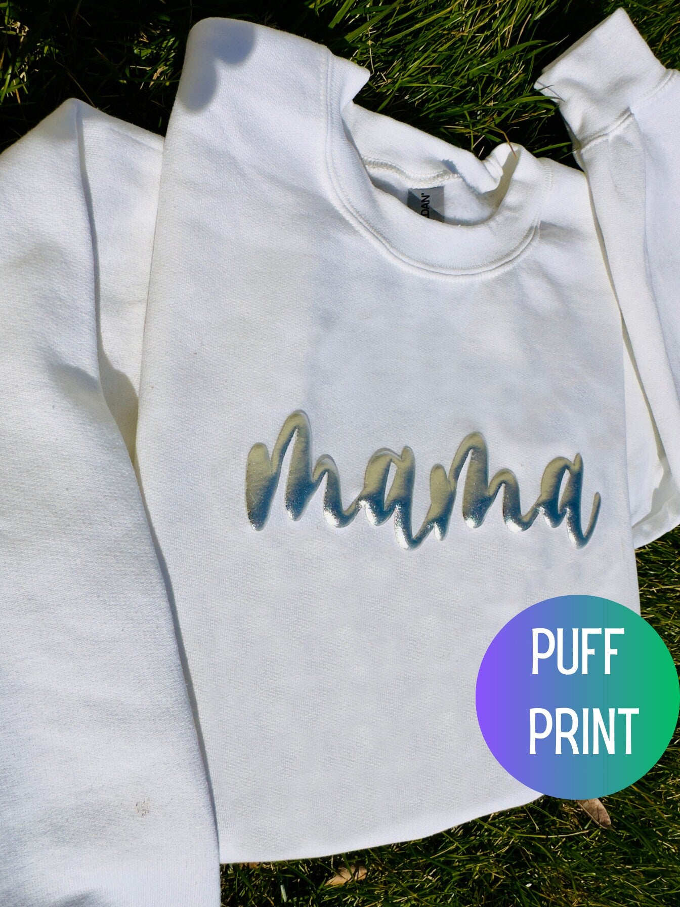Embossed Mama Sweatshirt, Puff Print Mama Sweatshirt, Personalized Puff Sweatshirt, Mom Birthday Gift Idea, Cute Mama Shirt, New Mom Gift