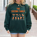 Custom Halloween Skeleton family Sweatshirt, Custom sweatshirt, Personalized family Halloween Sweatshirt, Spooky halloween family sweatshirt