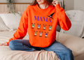 Custom Halloween Granma Mama Mom Witch Sweatshirt, Custom sweatshirt, Personalized Witch Halloween Sweatshirt, Cute family sweatshirt