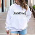 Custom Est. Sweatshirt, Vintage Sweatshirt, Your Text Sweaters, Saying Sweaters, Your Custom Text Sweatshirt, Customizable Crewneck Gift