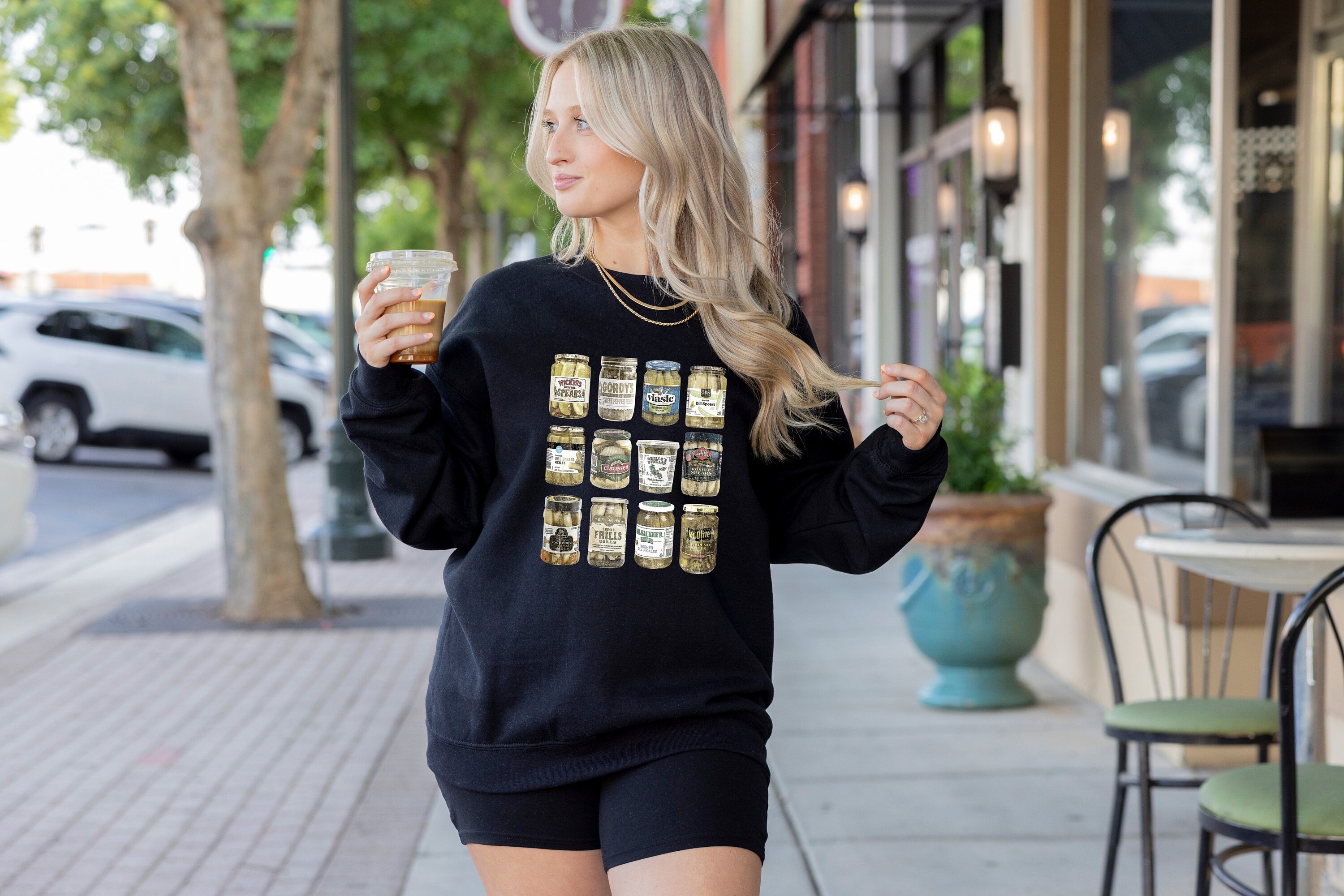 Vintage Canned Pickles Sweatshirt, Canning Season Sweatshirt, Pickle Lovers Sweater, Homemade Pickles Sweater, Crewneck Sweatshirt