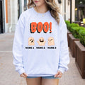 Custom Halloween Boo ghost Sweatshirt, Family sweatshirt, Personalized Halloween Sweatshirt, Custom ghosts up to 3, Spooky ghosts sweatshirt
