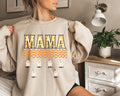 Custom Halloween cute mama Sweatshirt, mom and kids sweatshirt, Personalized mama Halloween Sweatshirt, Custom mom up to 6 kids, ghost sweat