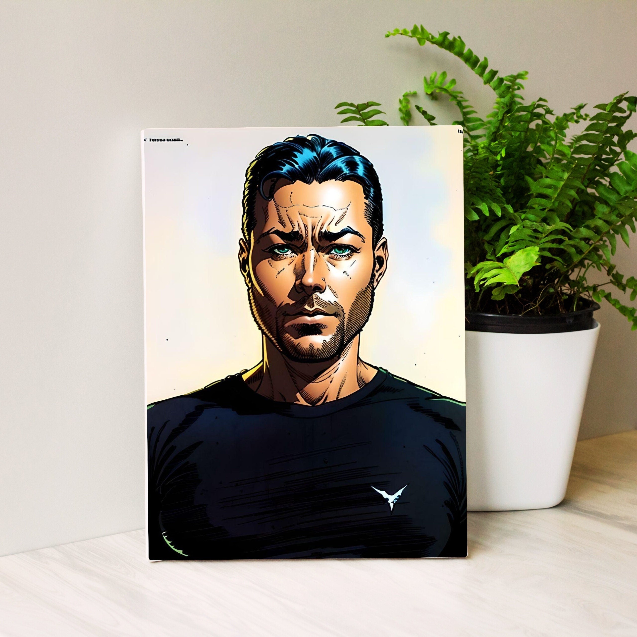Cartoon Effect from Photo Canvas, Custom Photo Canvas Prints with Frame, Cartoon Effect on Canvas, Wall Art, Framed Canvas Print