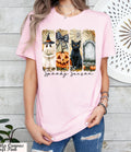 Spooky Season Shirt, Black Cat Pumpkin Ghost Halloween Tee, Vintage Spooky Season Tee, Retro Trick Or Treat Tee,Witchy Autumn Tee,Fall Style