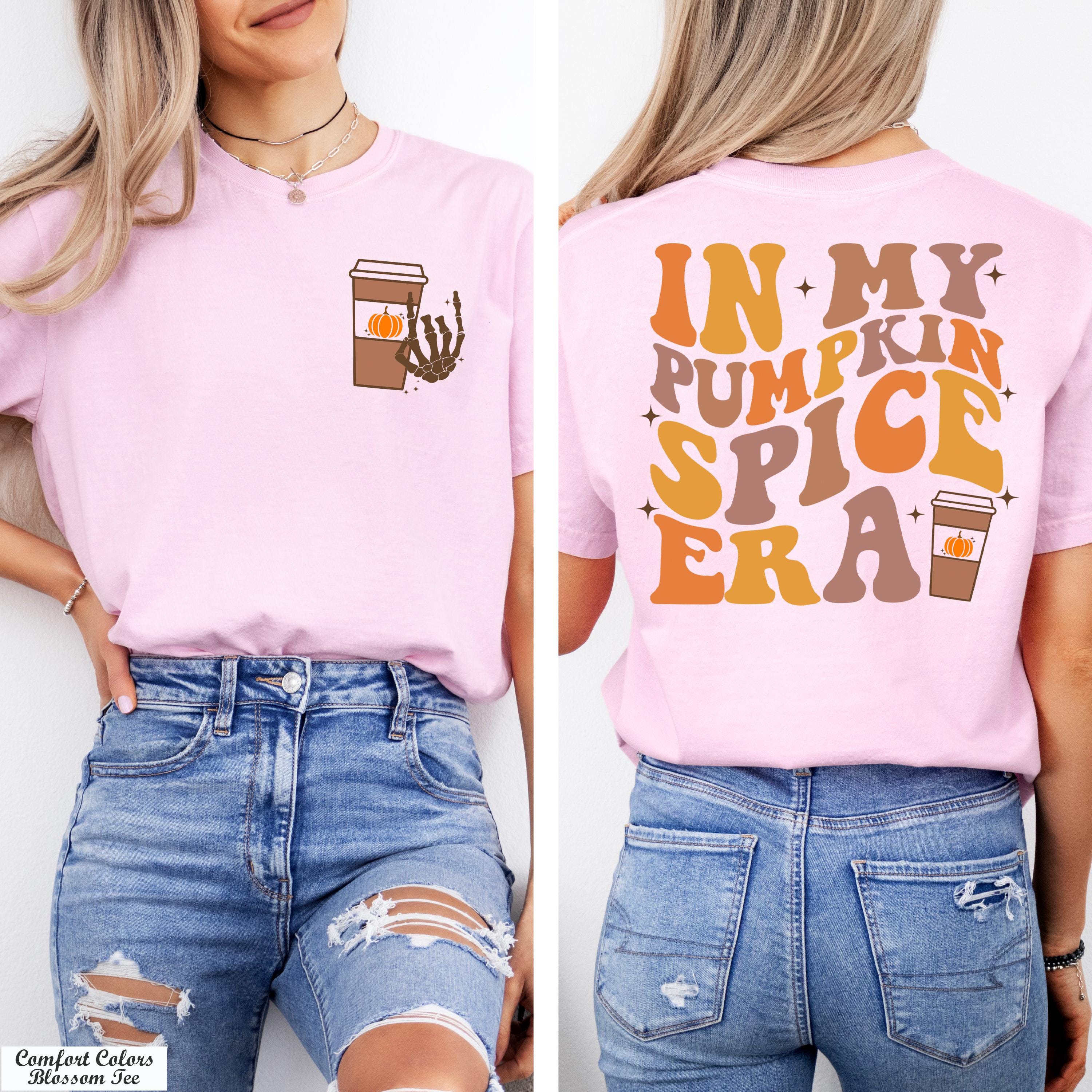 In My Pumpkin Spice Era Shirt, Groovy Fall Shirt, Spice Girl Shirt, Cozy Season Shirt, Fall Coffee Shirt,Thanksgiving Shirt, Halloween Shirt
