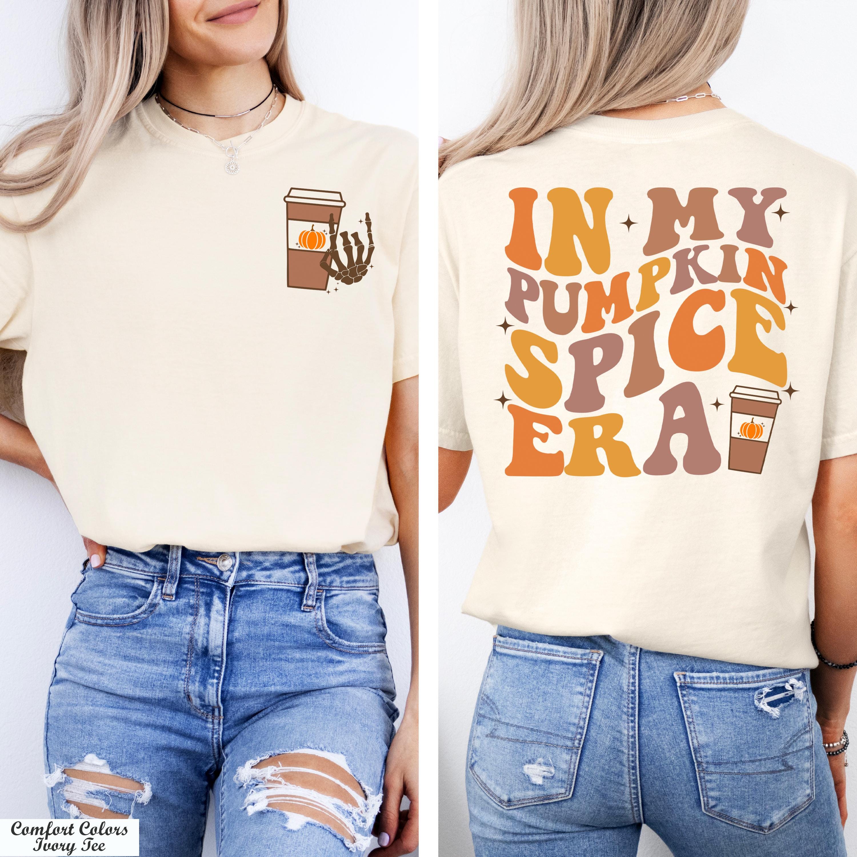 In My Pumpkin Spice Era Shirt, Groovy Fall Shirt, Spice Girl Shirt, Cozy Season Shirt, Fall Coffee Shirt,Thanksgiving Shirt, Halloween Shirt