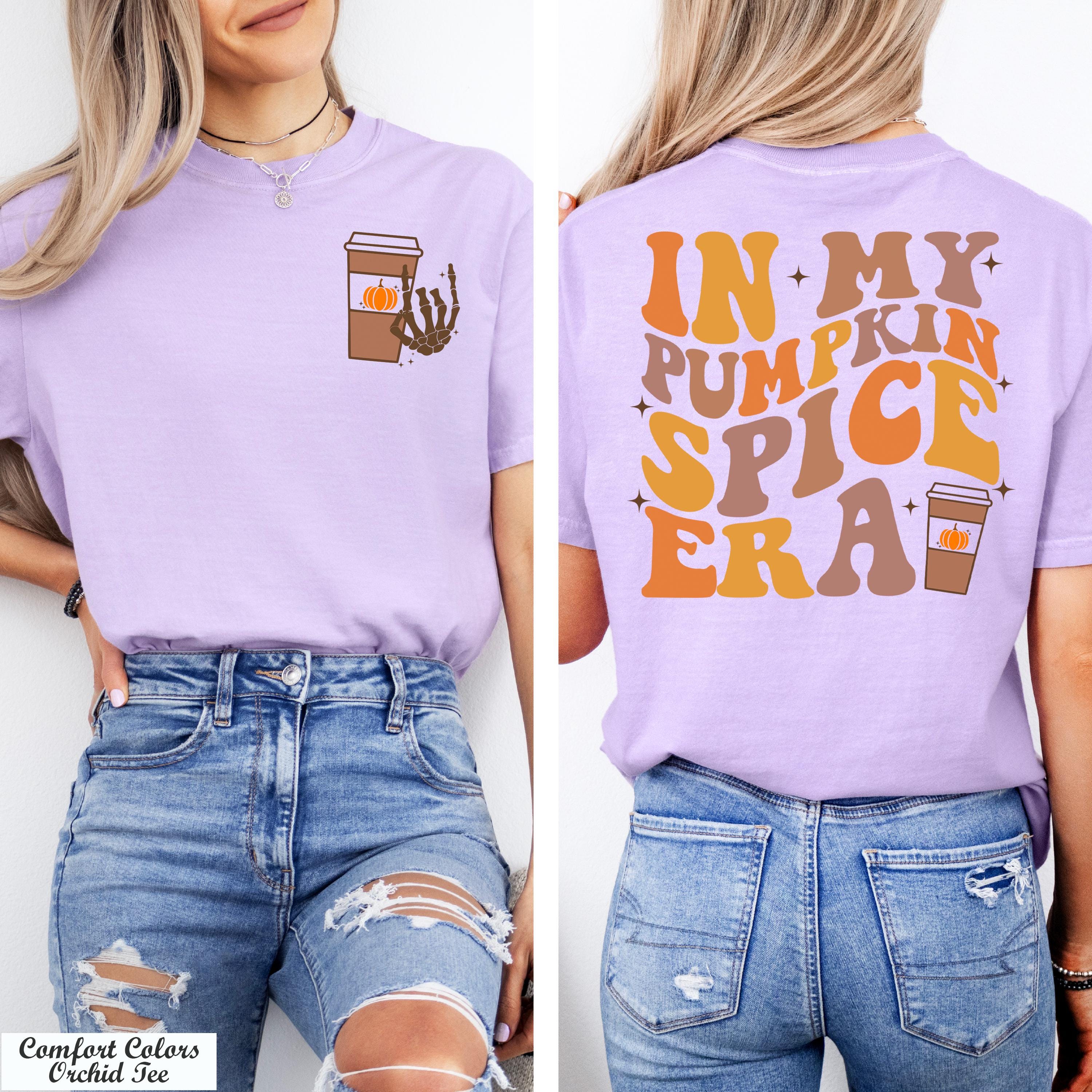In My Pumpkin Spice Era Shirt, Groovy Fall Shirt, Spice Girl Shirt, Cozy Season Shirt, Fall Coffee Shirt,Thanksgiving Shirt, Halloween Shirt
