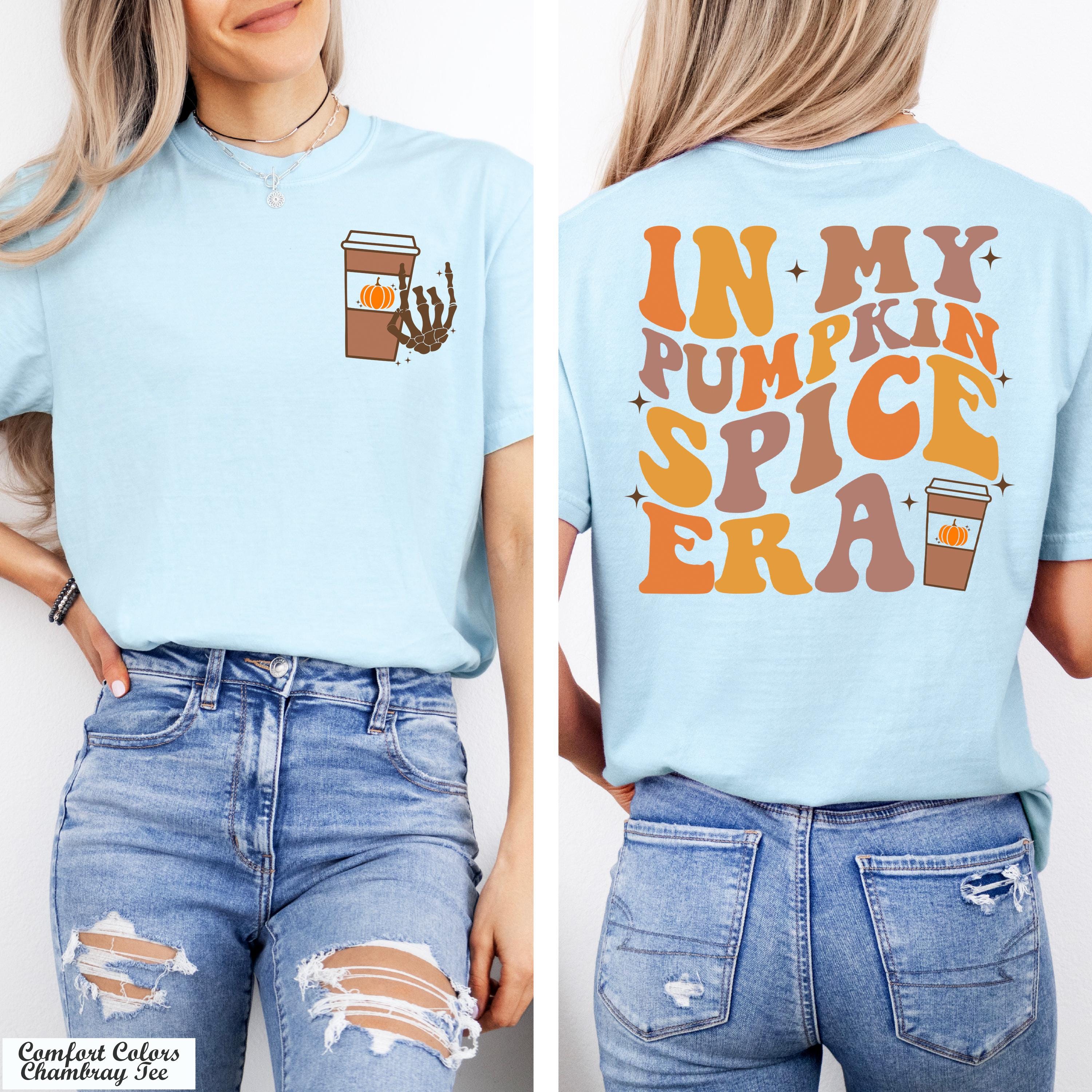 In My Pumpkin Spice Era Shirt, Groovy Fall Shirt, Spice Girl Shirt, Cozy Season Shirt, Fall Coffee Shirt,Thanksgiving Shirt, Halloween Shirt