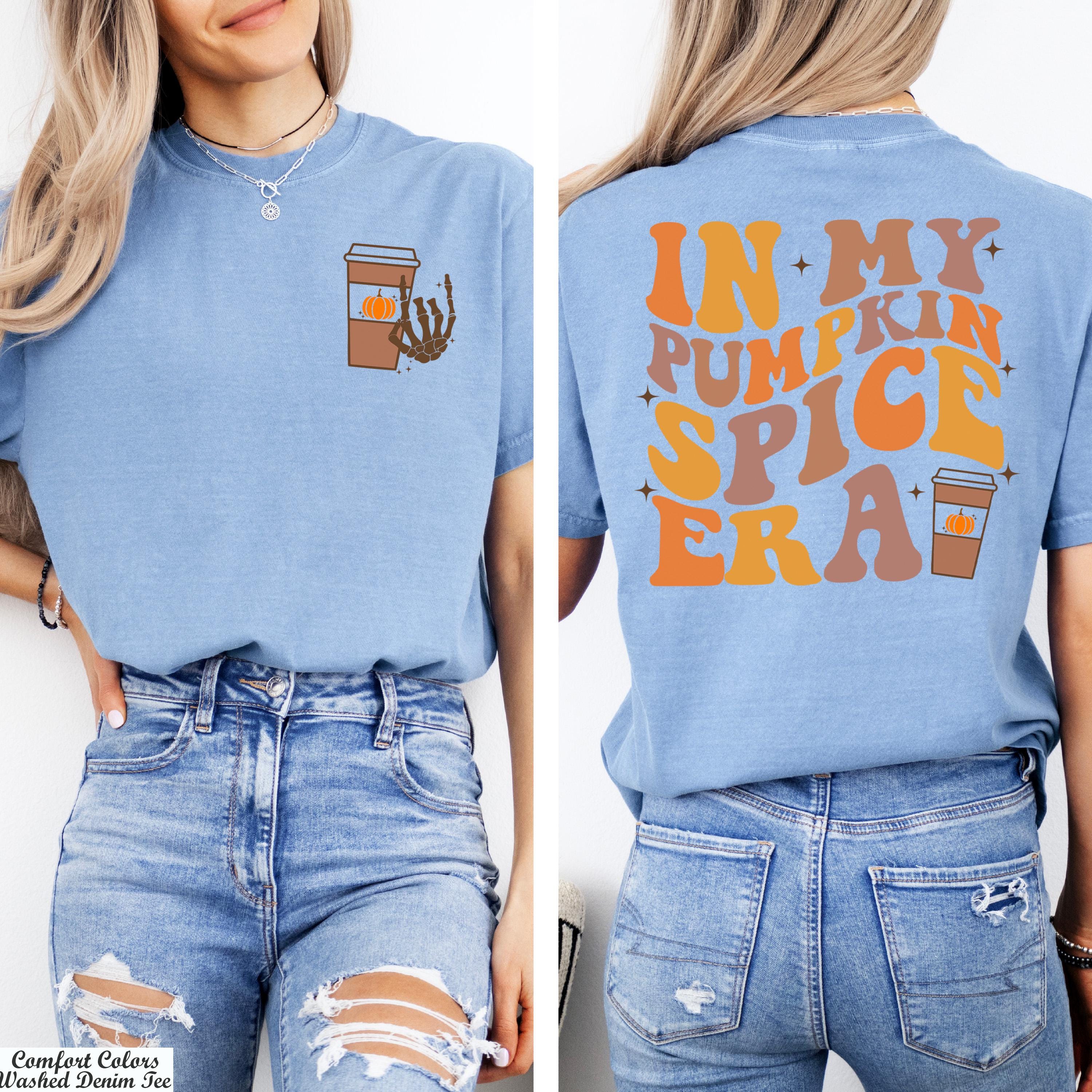 In My Pumpkin Spice Era Shirt, Groovy Fall Shirt, Spice Girl Shirt, Cozy Season Shirt, Fall Coffee Shirt,Thanksgiving Shirt, Halloween Shirt