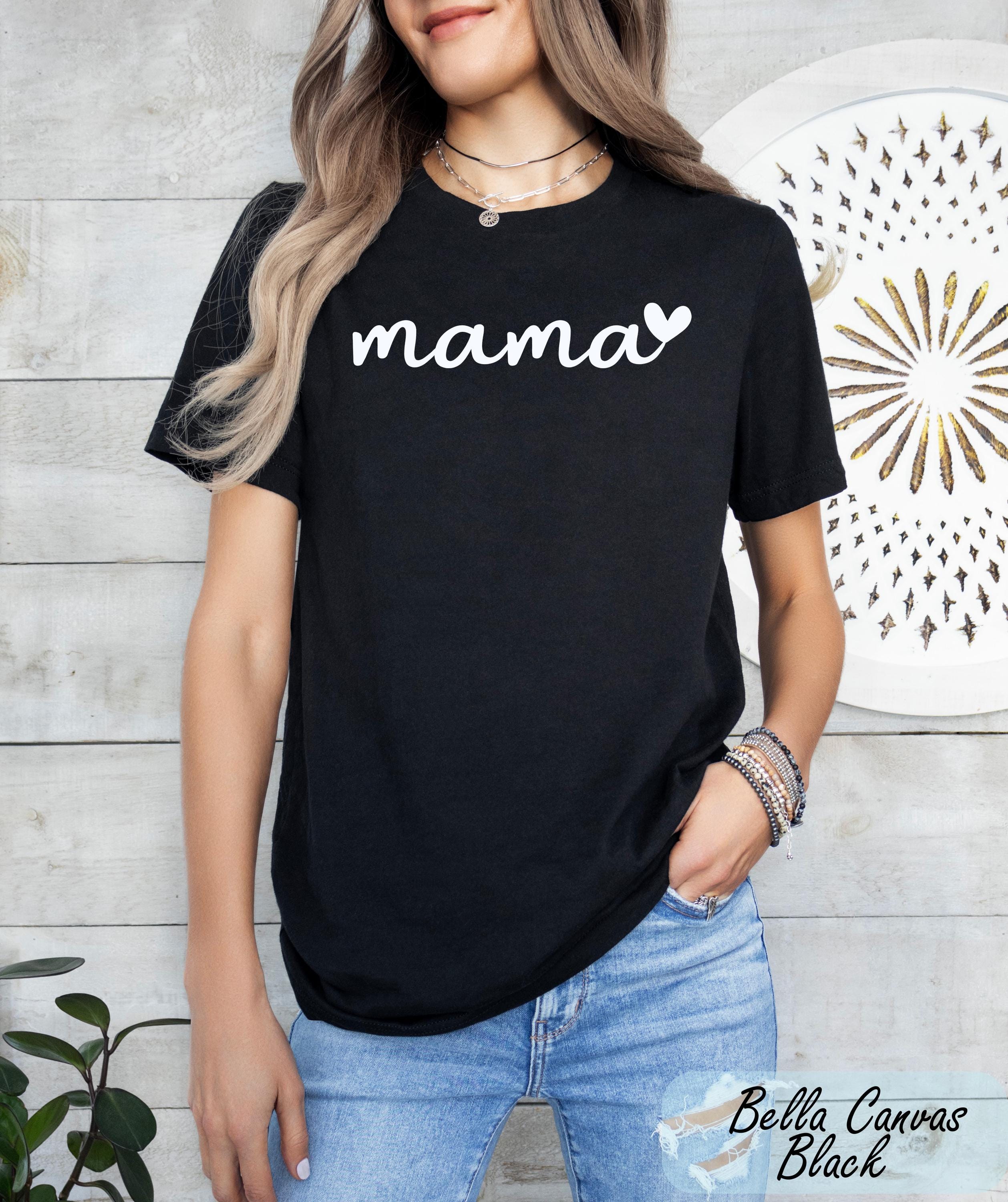 Comfort Colors Mama Heart Shirt, Personalized Mom Shirt With Kids Names, Custom Mama Shirt, Custom Name Tshirt, Mothers Day Gifts for Her