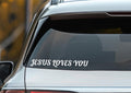 Jesus Loves You Car Sticker,Faith-Based Inspirational Sticker for Car,Christian Vinyl Decal,Jesus Scripture Sticker,Faith Car Sticker