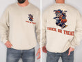 Trick or treat spooky wolf halloween sweatshirt, Spooky Sweatshirt, trick or treat Halloween Sweatshirt, wolf sweatshirt, Fall sweatshirt