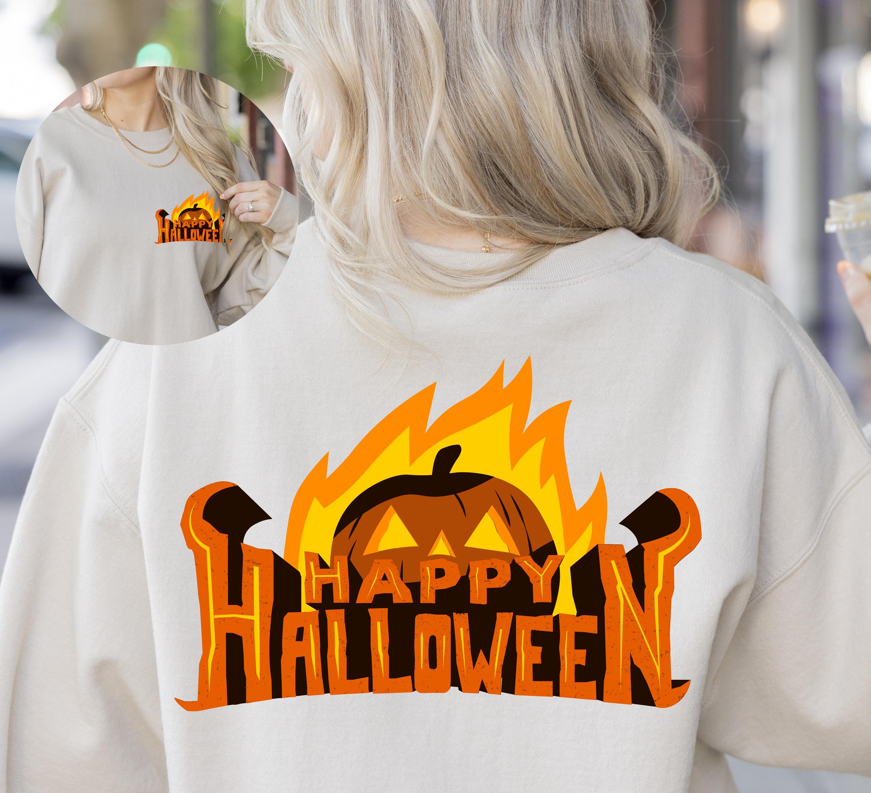 Happy halloween spooky pumpkin sweatshirt, Spooky Sweatshirt, Halloween gift Sweatshirt, Fall season sweatshirt, Halloween sweatshirt