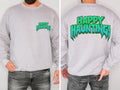 Happy haunting spooky halloween back and front sweatshirt, Spooky Sweatshirt, cute Halloween Sweatshirt, Fall sweatshirt, Halloween gift
