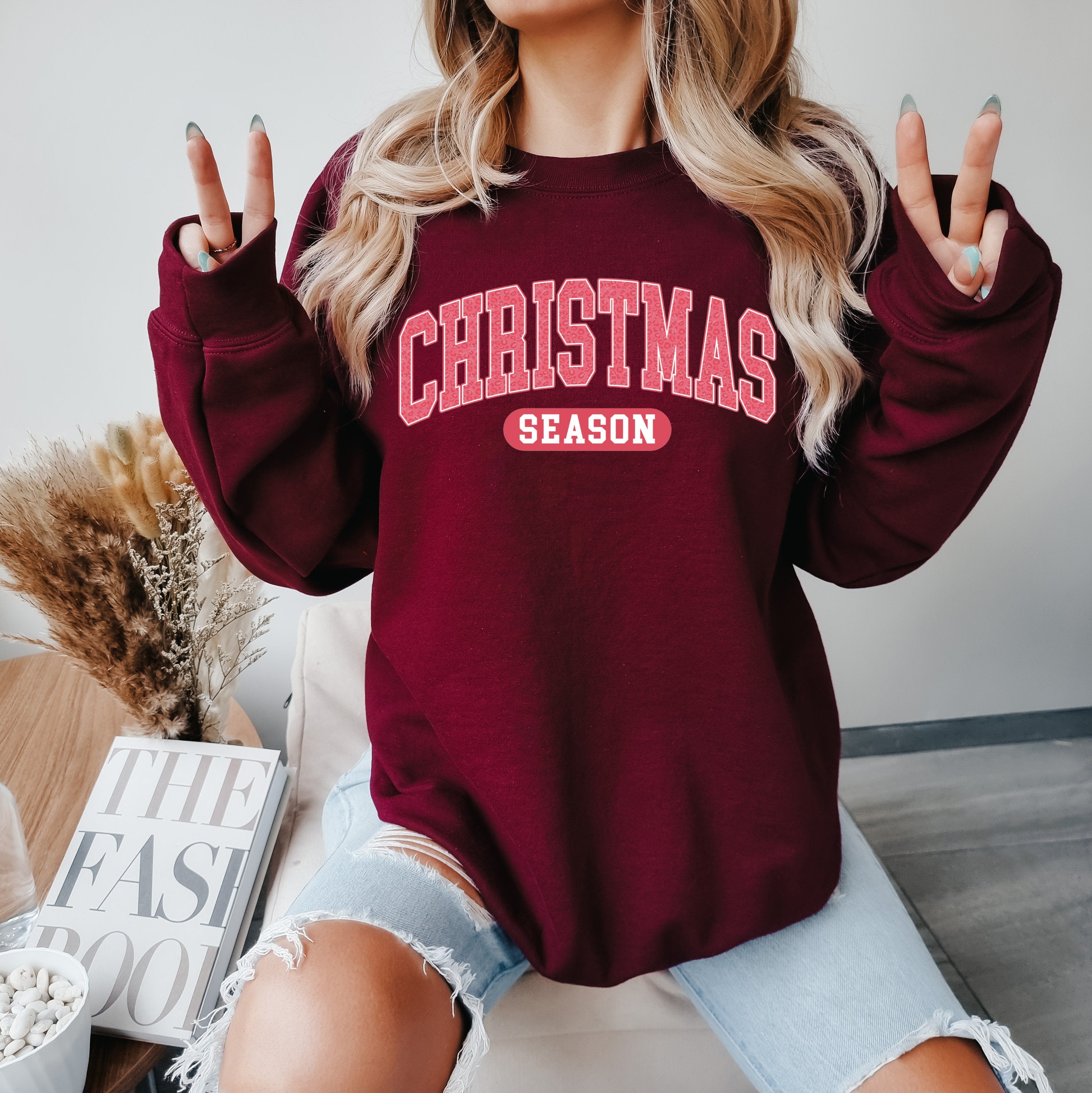 Christmas Season Sweatshirt, Merry Christmas Sweatshirt, Tis The Season Sweatshirt, Trendy Christmas Sweatshirts, Christmas Graphic Tees
