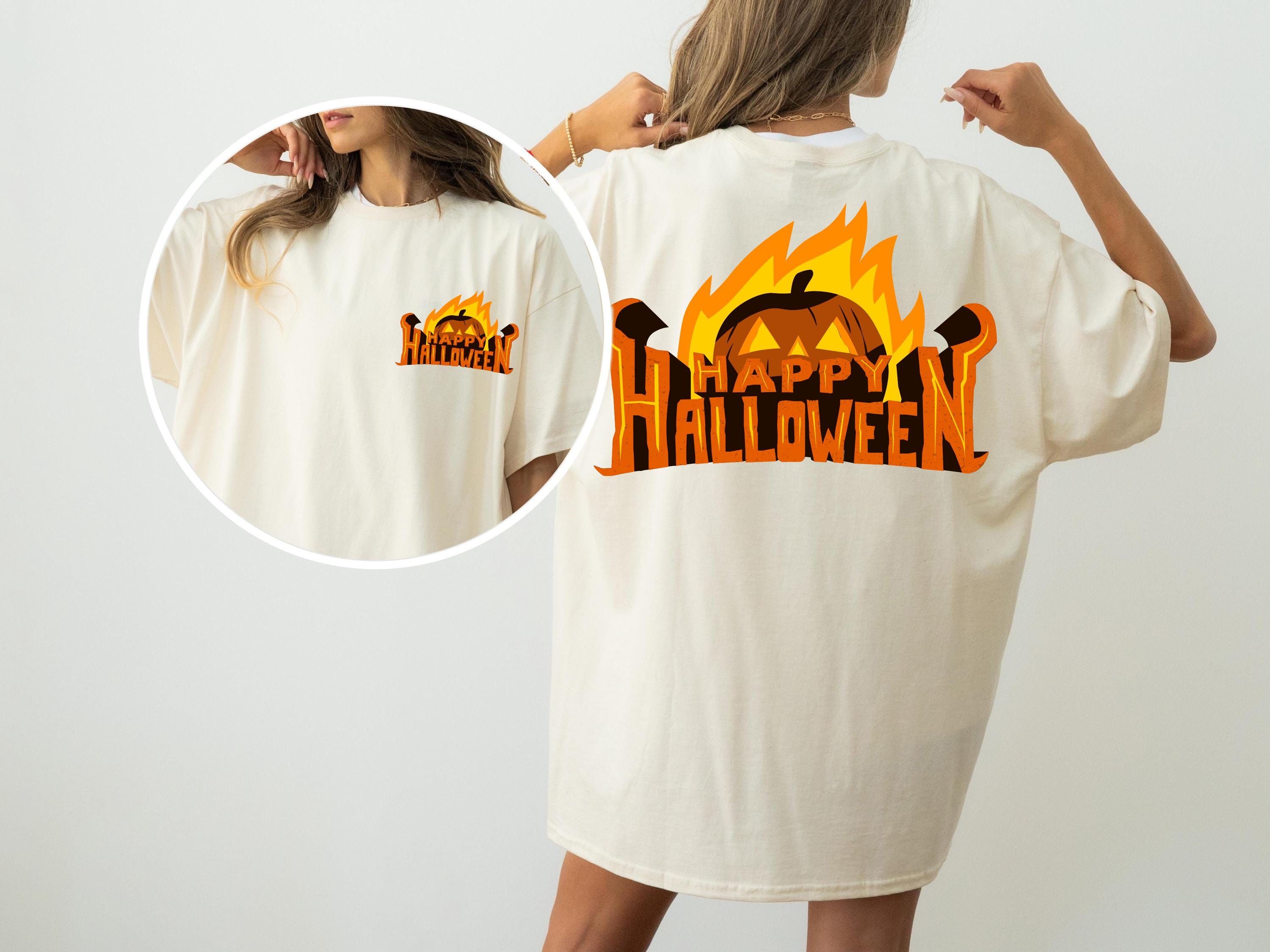 Happy halloween spooky pumpkin shirt , Fall Shirt, Halloween Spooky Season Shirt, Halloween Gift, Halloween unisex Shirt, comfort colors