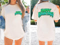 Happy haunting spooky halloween back and front shirt, Fall Shirt, Halloween Spooky Season Shirt, Halloween Gift, comfort colors