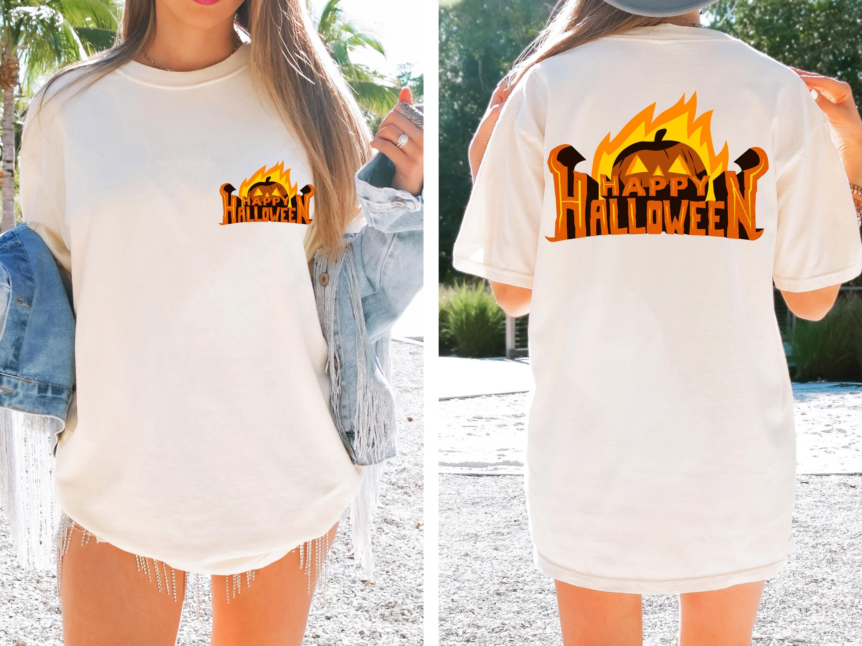 Happy halloween spooky pumpkin shirt , Fall Shirt, Halloween Spooky Season Shirt, Halloween Gift, Halloween unisex Shirt, comfort colors