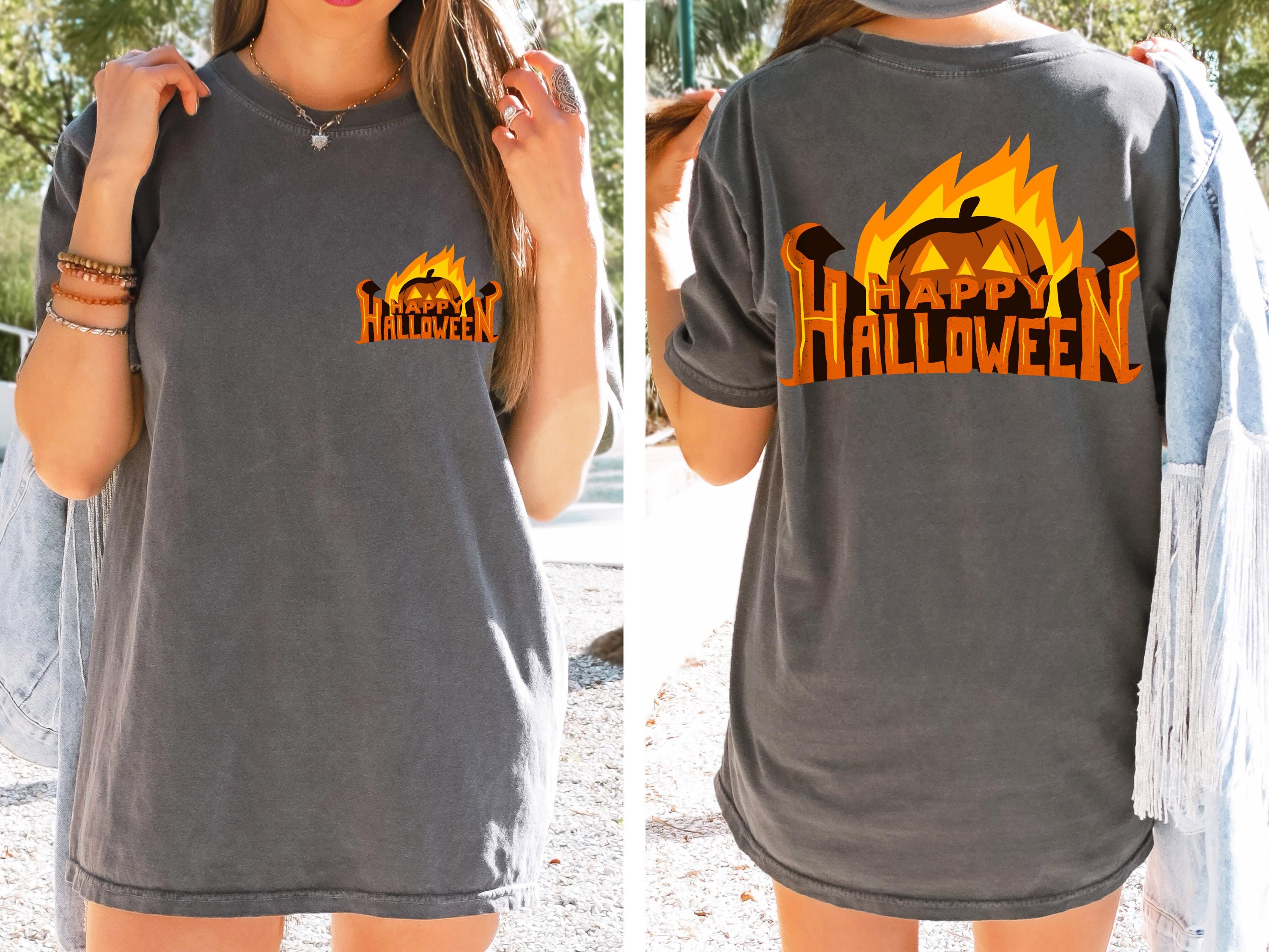 Happy halloween spooky pumpkin shirt , Fall Shirt, Halloween Spooky Season Shirt, Halloween Gift, Halloween unisex Shirt, comfort colors