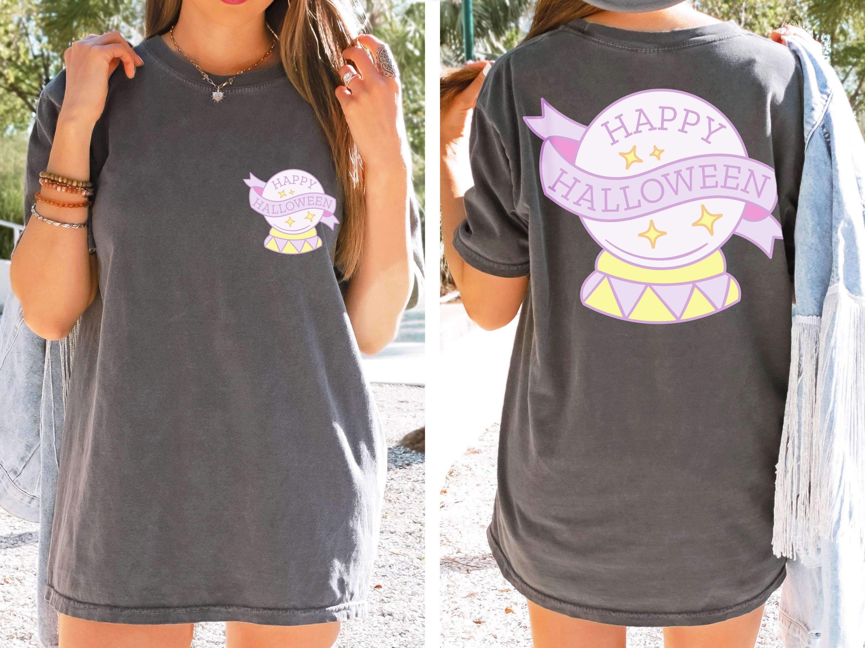 Happy Halloween witch magic ball shirt, Comfort colors , Fall Shirt, Halloween Spooky Season Shirt, Halloween Gift, Halloween cute Shirt